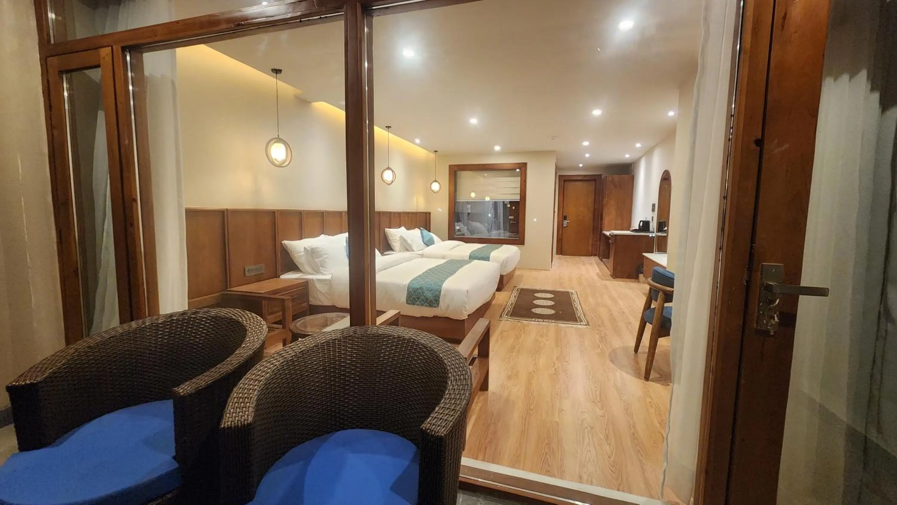 Bed in Hotel Ladakh Heights