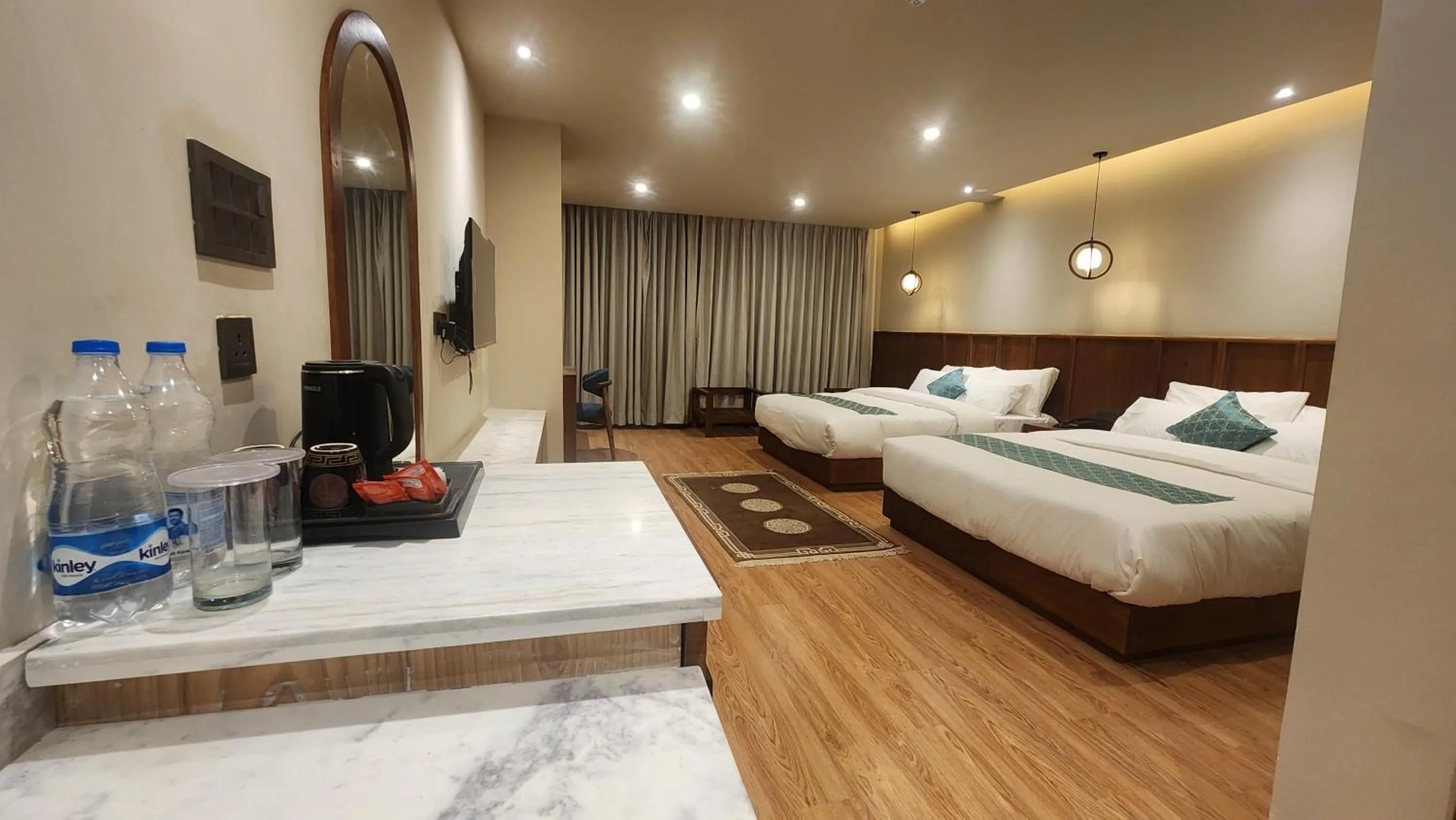 Bed in Hotel Ladakh Heights