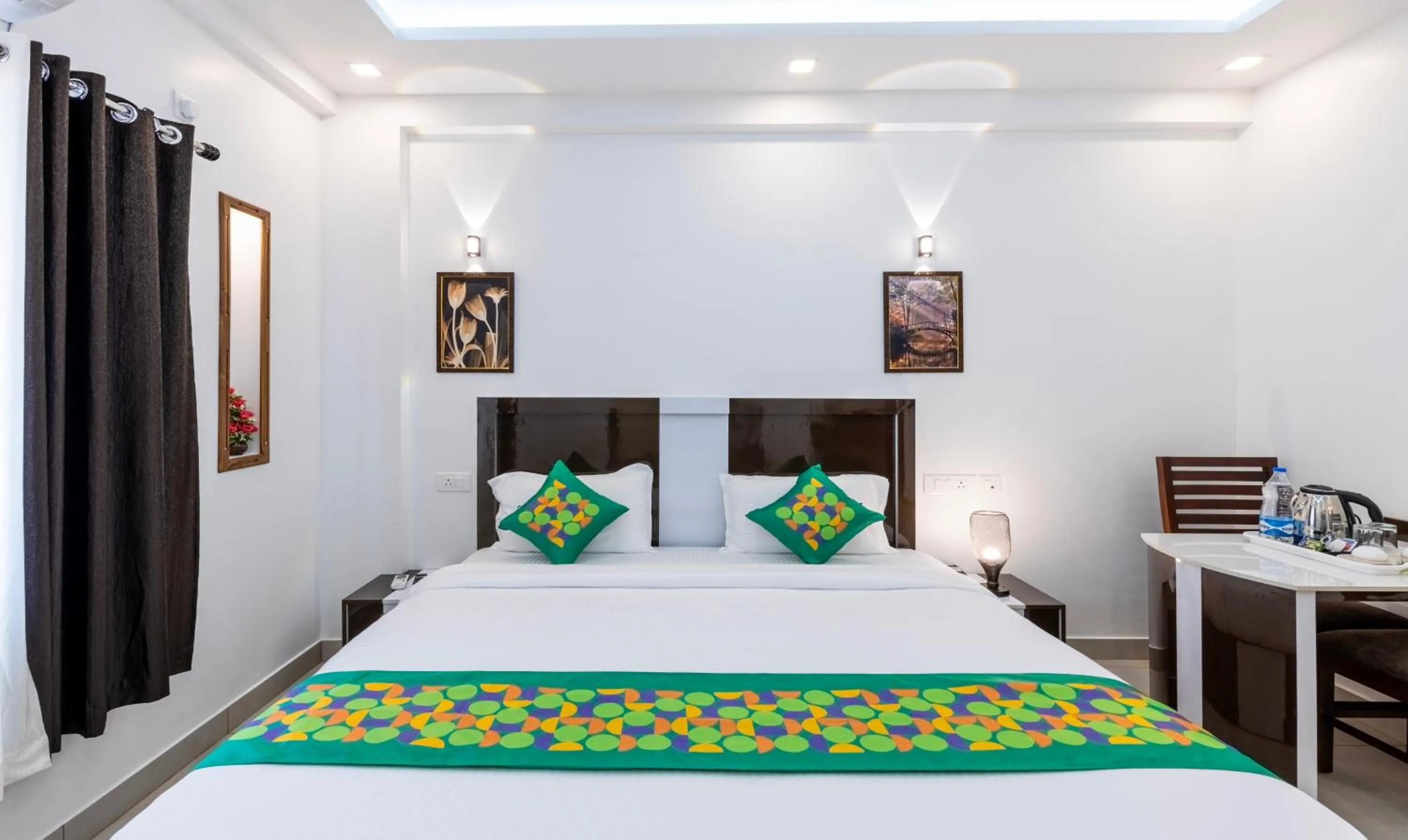 Bedroom, Bed in Treebo Premium Cochin Airport, 5 min From Cochin Airport
