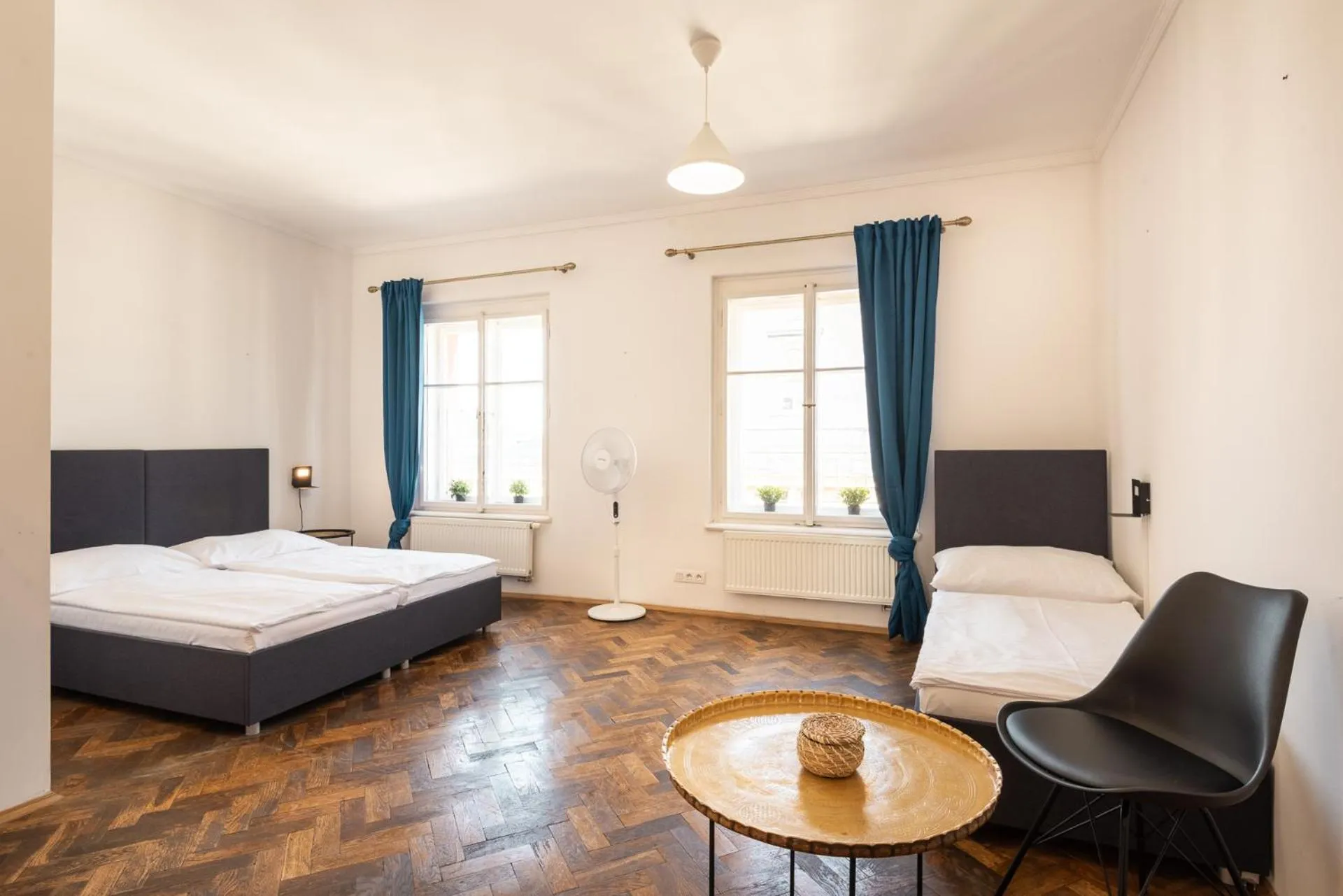 Bed in Hybernska Apartments by Pragueforyou