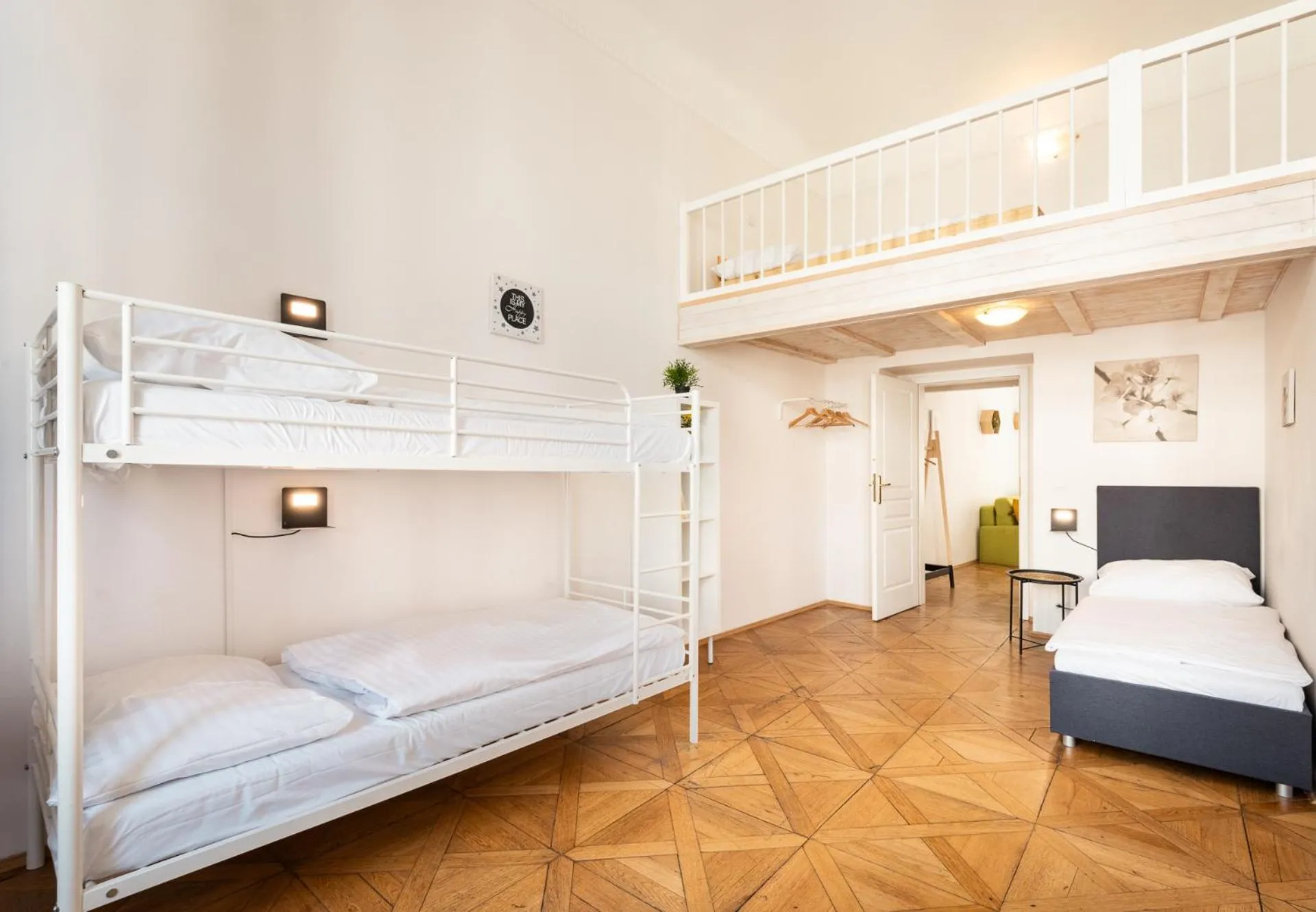 Bed in Hybernska Apartments by Pragueforyou