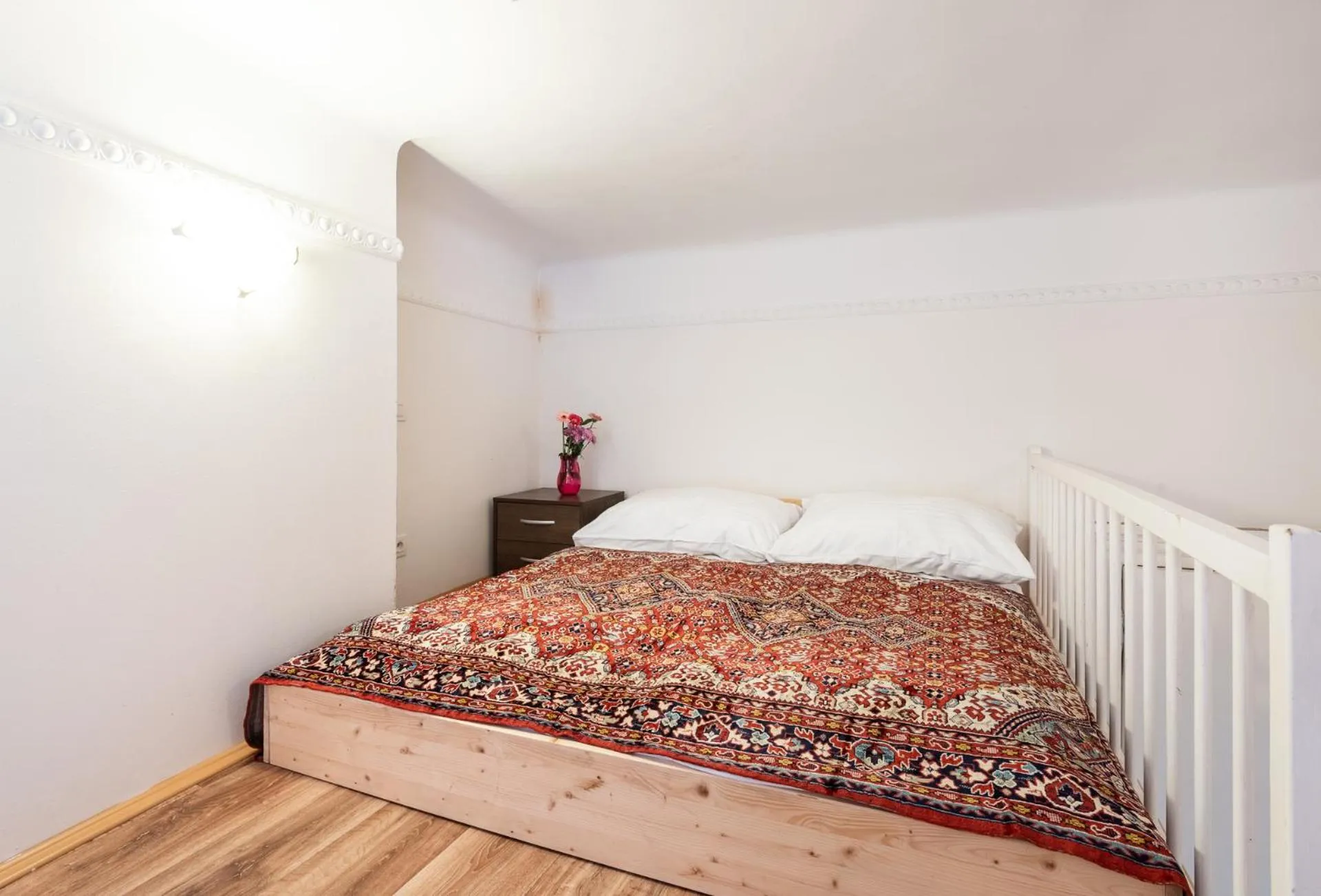 Bed in Hybernska Apartments by Pragueforyou