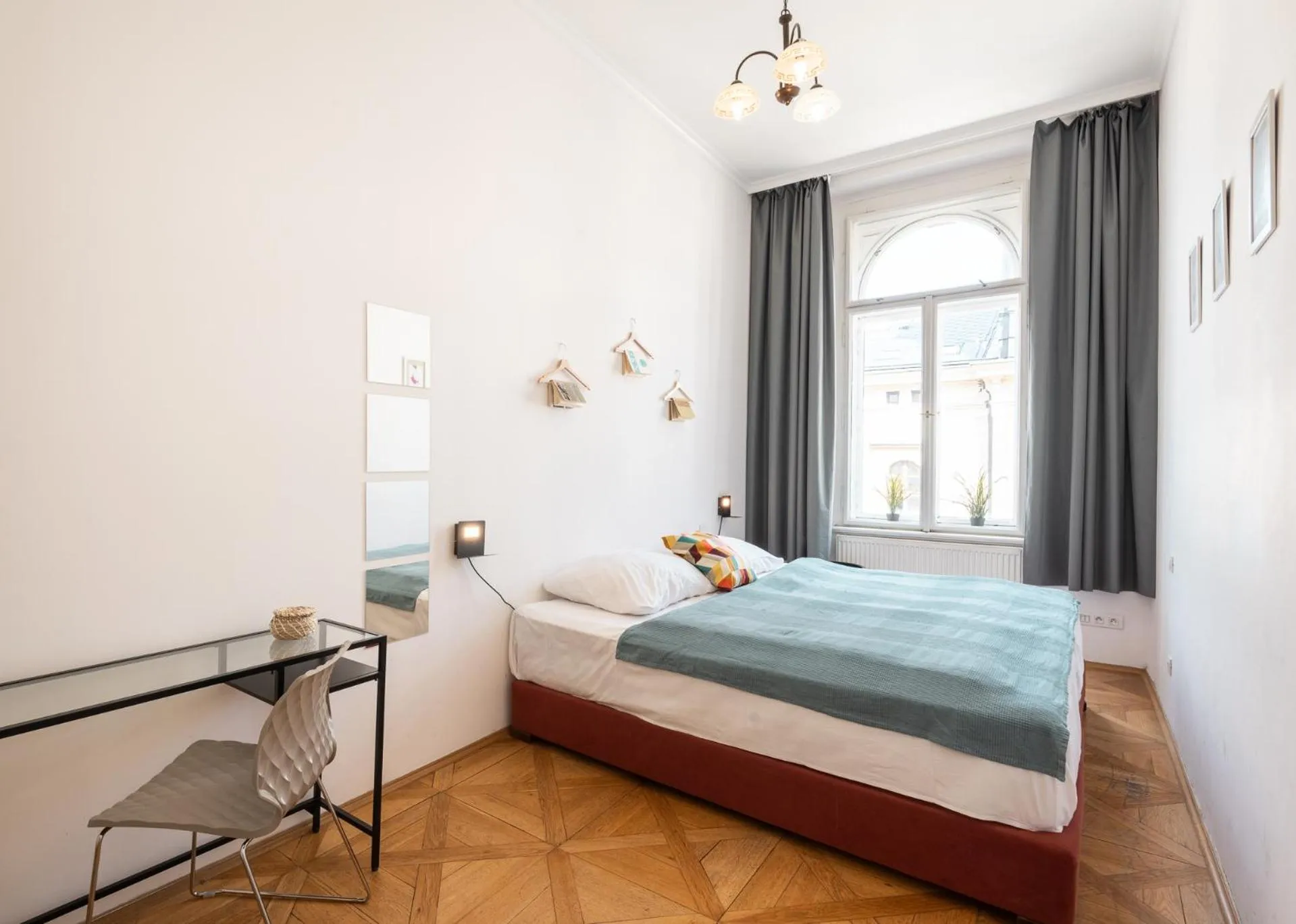 Bed in Hybernska Apartments by Pragueforyou