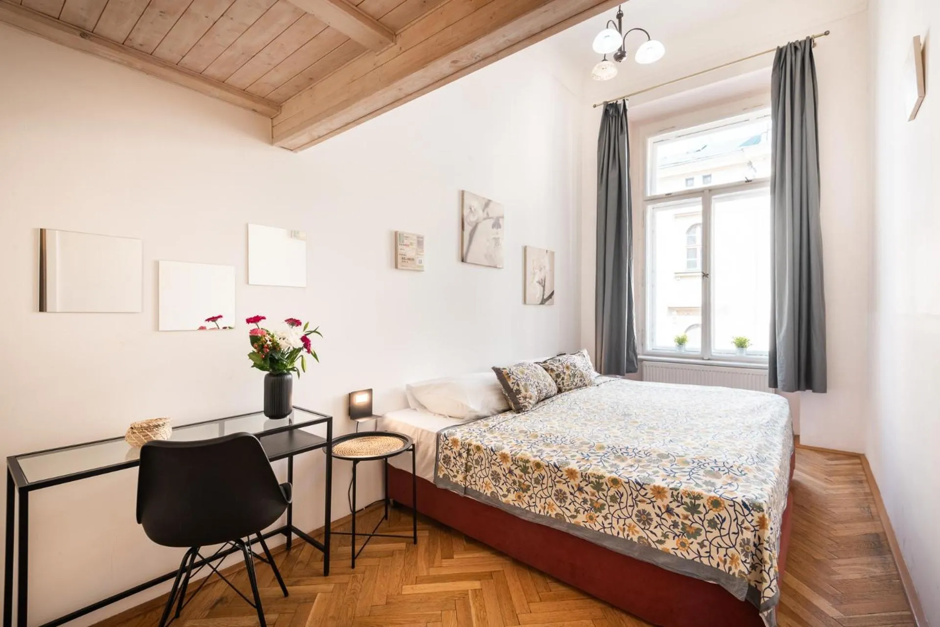 Bed in Hybernska Apartments by Pragueforyou