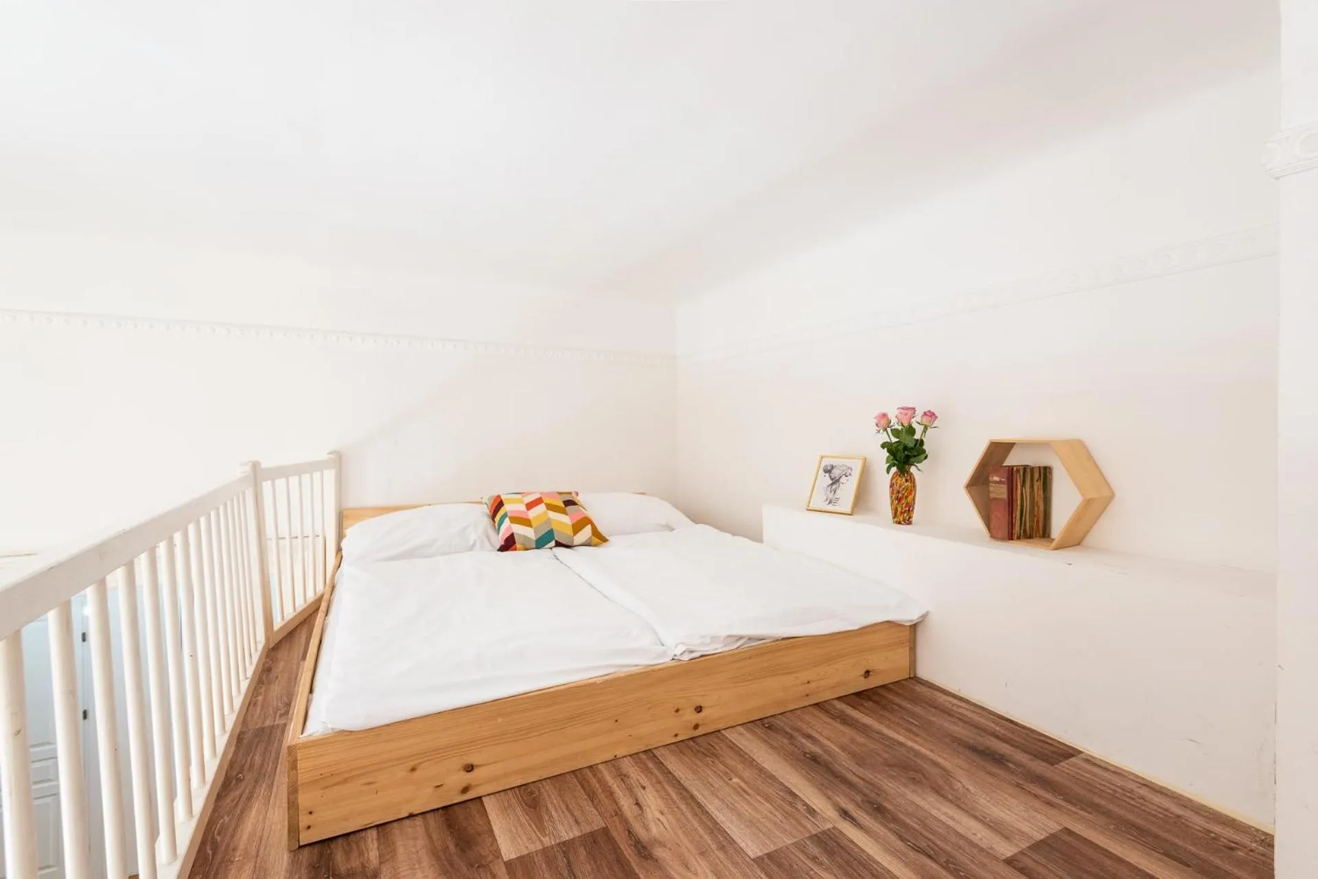 Bed in Hybernska Apartments by Pragueforyou