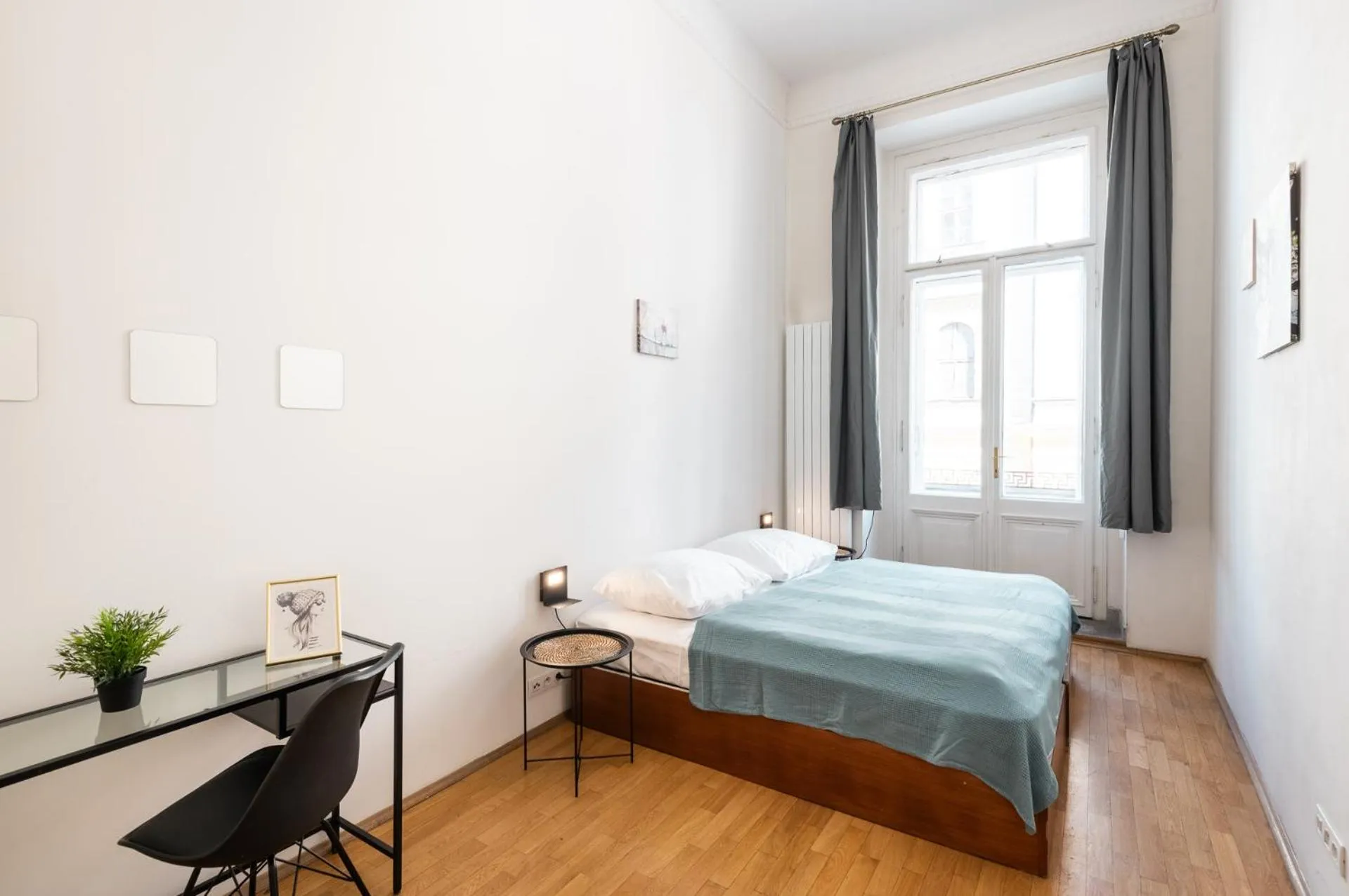 Bed in Hybernska Apartments by Pragueforyou