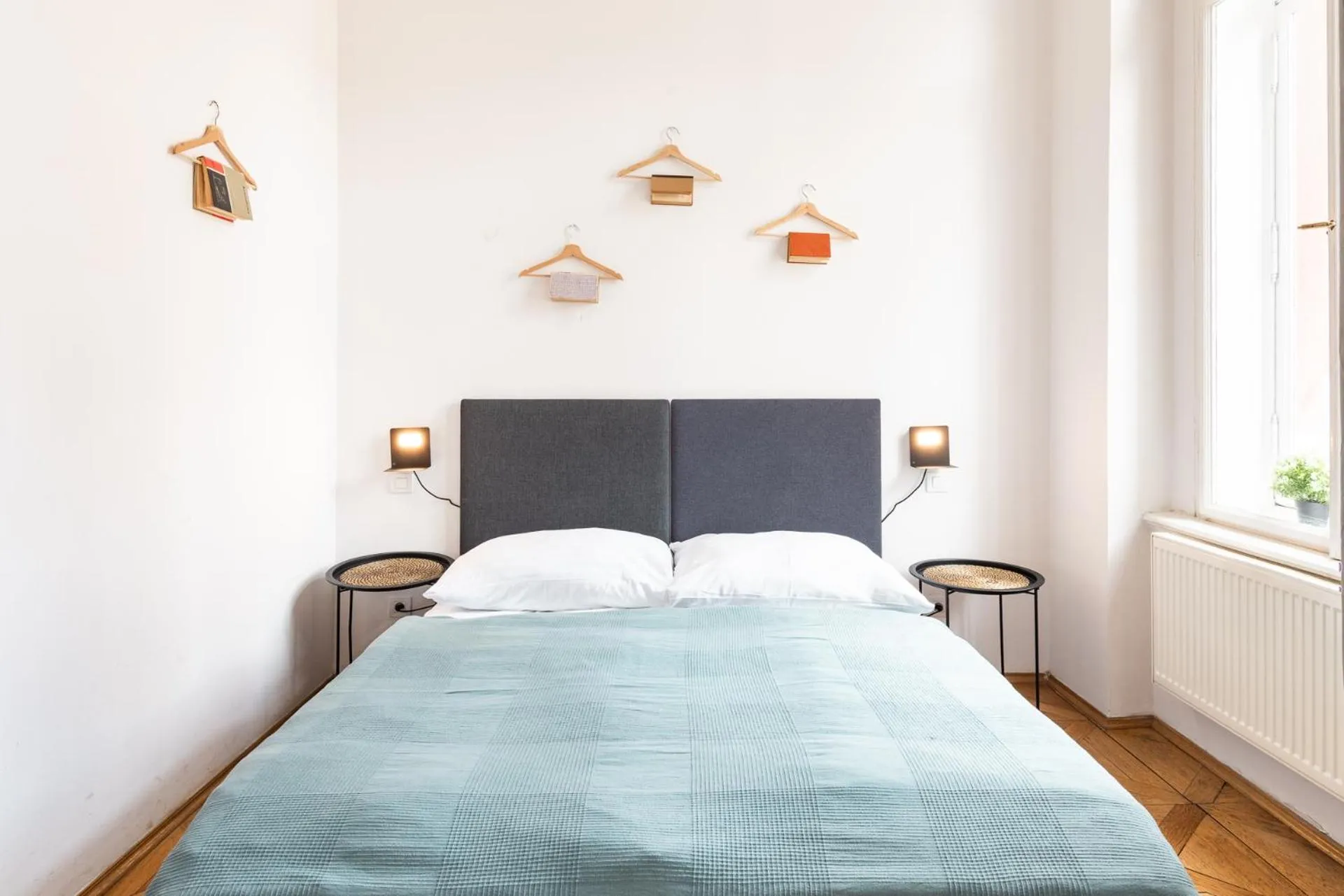 Bed in Hybernska Apartments by Pragueforyou