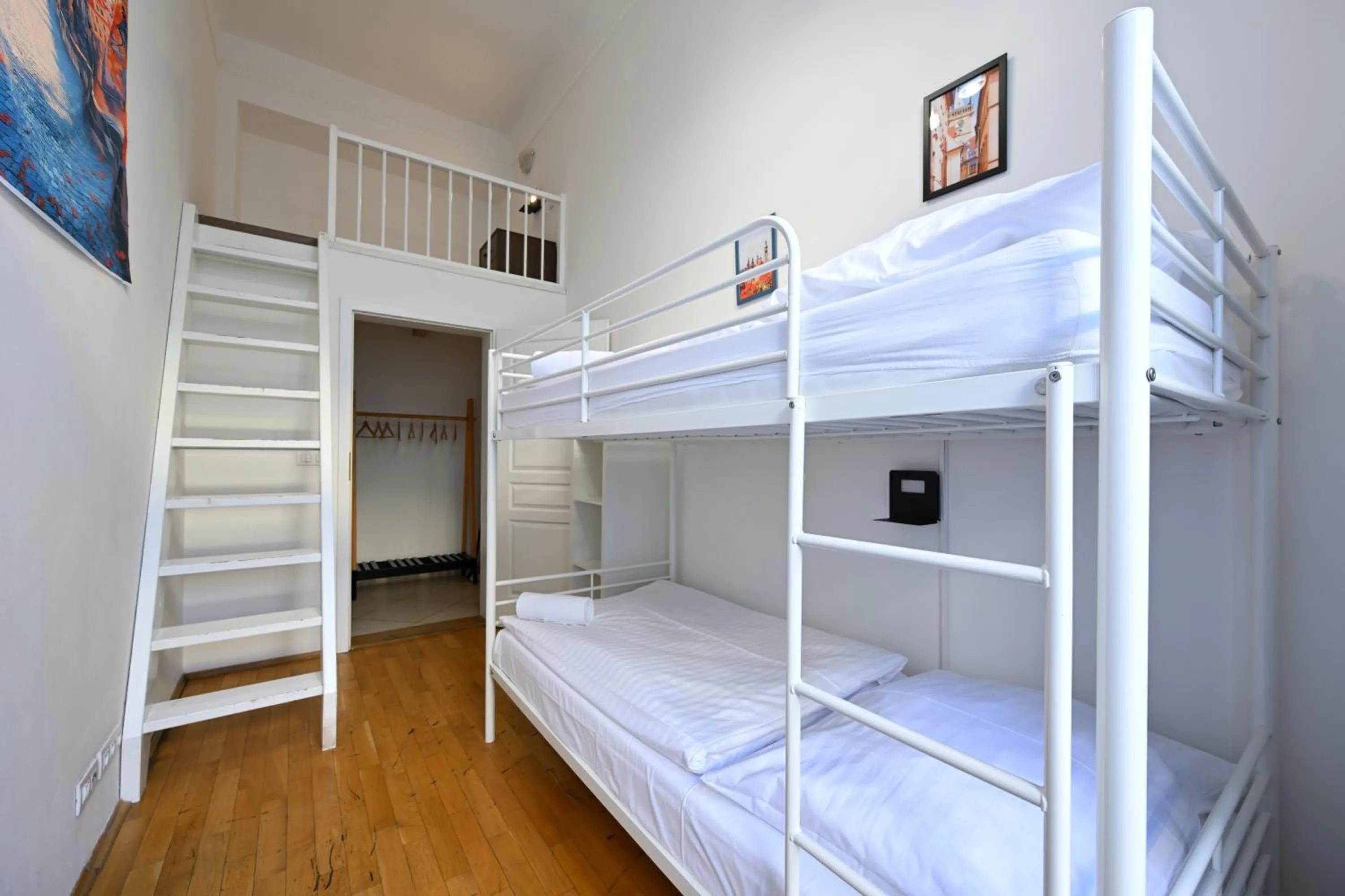 Bed in Hybernska Apartments by Pragueforyou