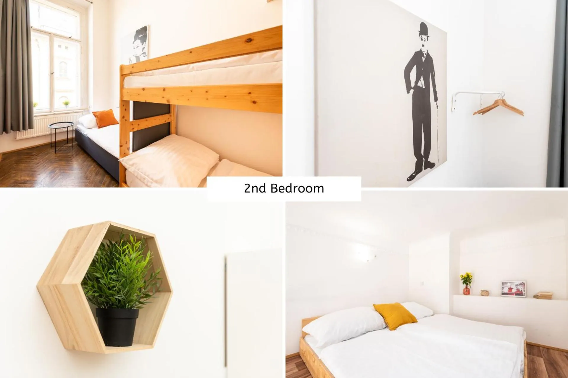 Bed in Hybernska Apartments by Pragueforyou