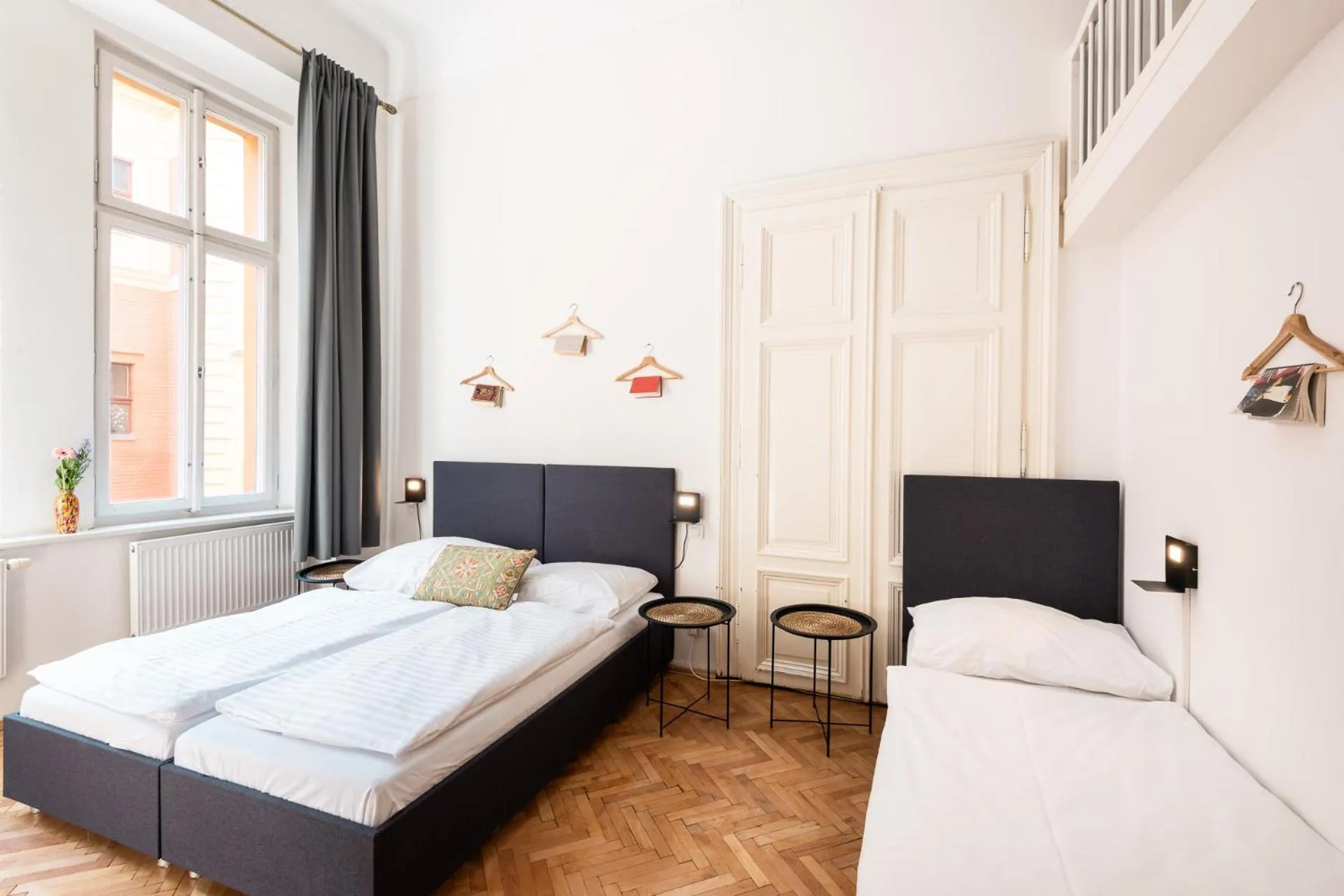 Bed in Hybernska Apartments by Pragueforyou