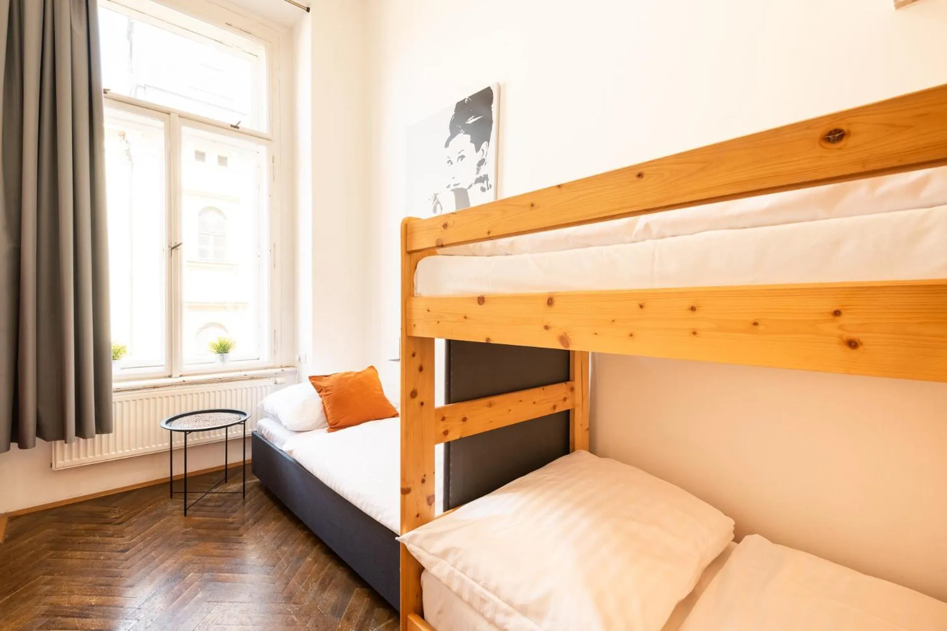 Bed in Hybernska Apartments by Pragueforyou