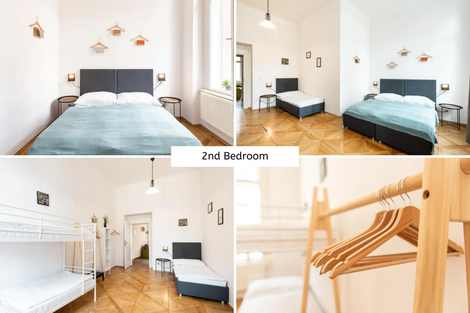 Bedroom, Bed in Hybernska Apartments by Pragueforyou