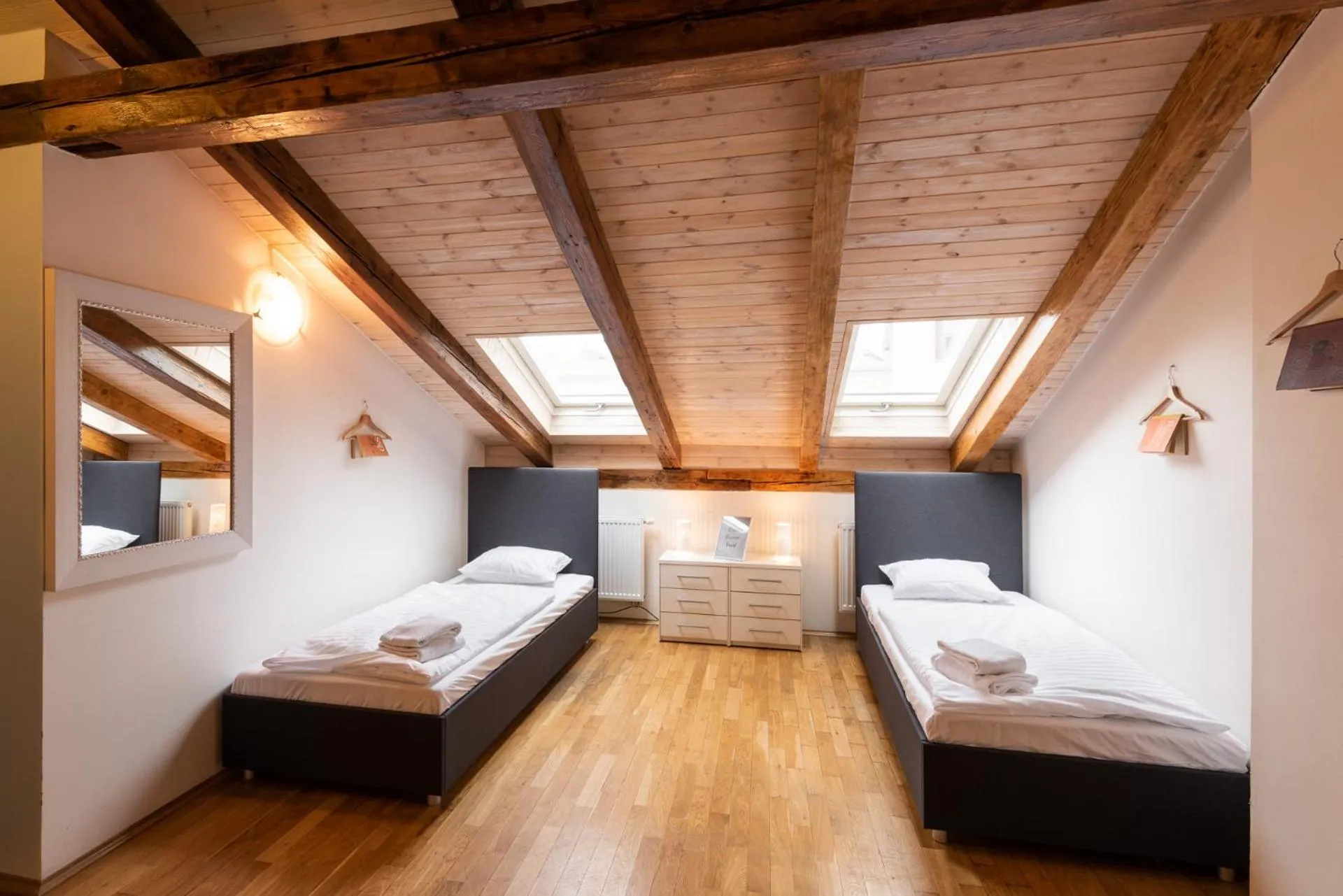 Bed in Hybernska Apartments by Pragueforyou