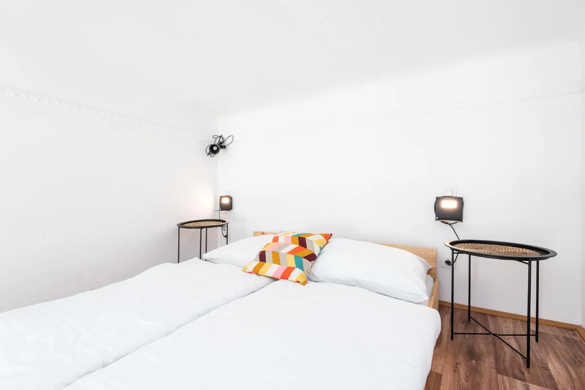 Bed in Hybernska Apartments by Pragueforyou