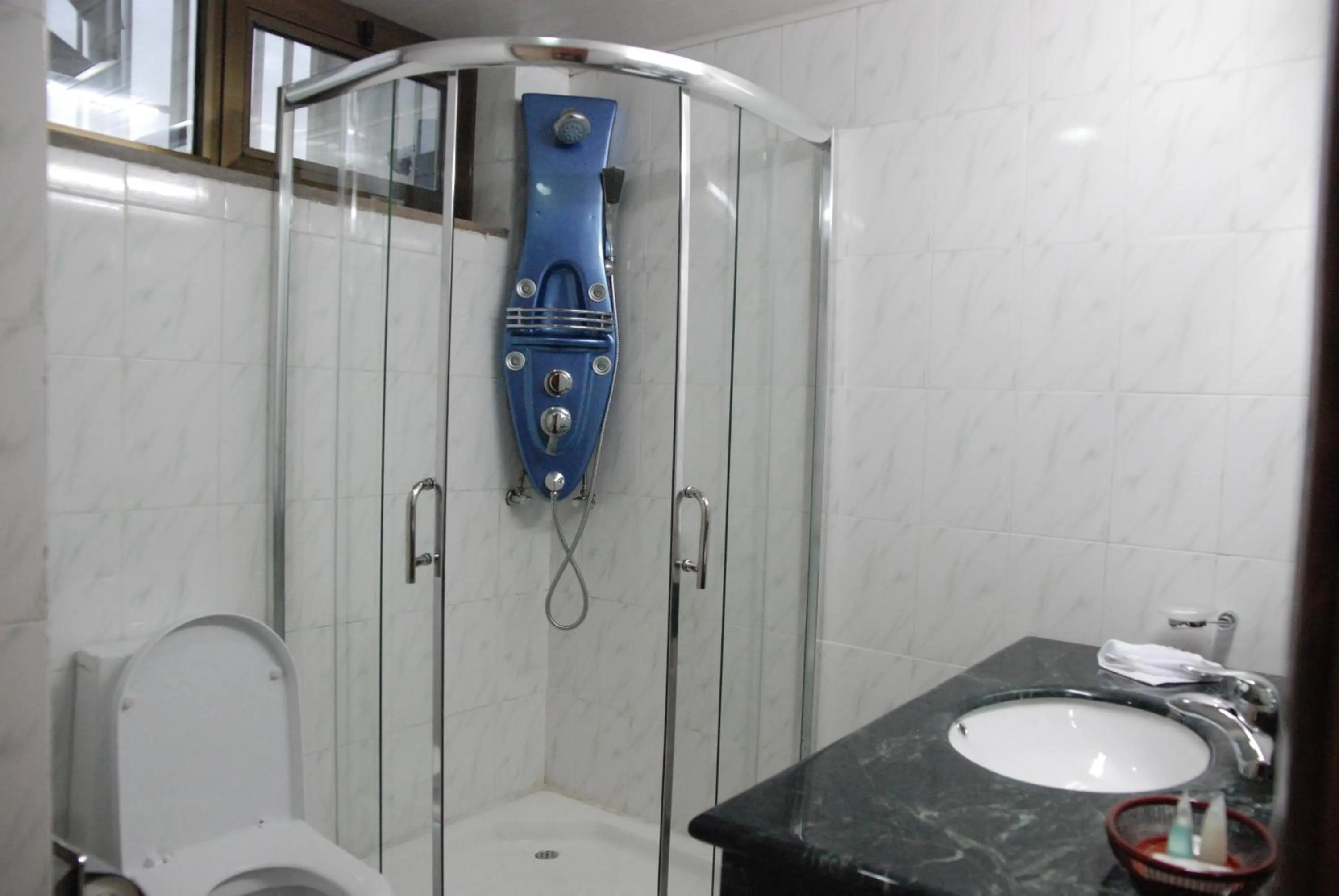 Shower in Churchill Addis Ababa Hotel