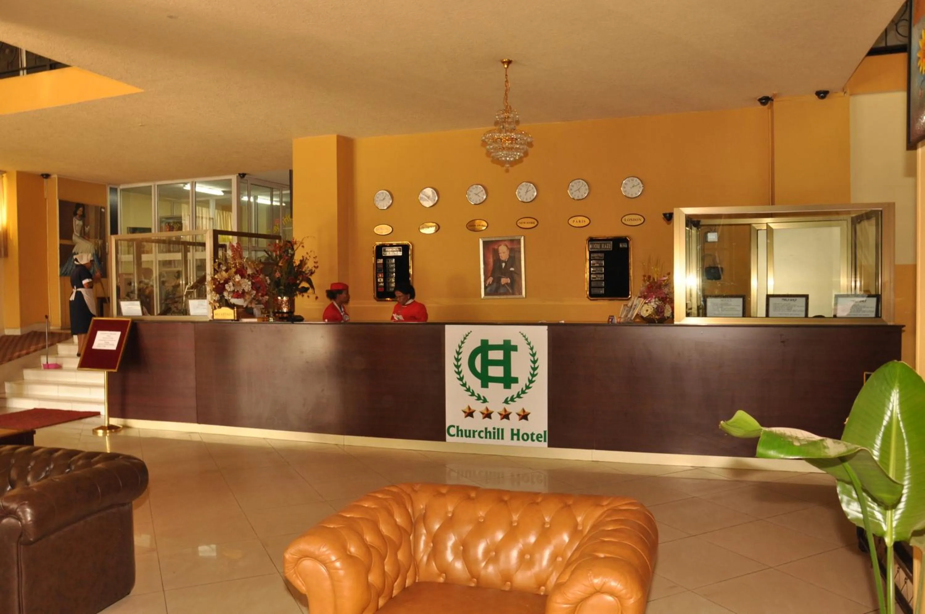 Lobby or reception in Churchill Addis Ababa Hotel