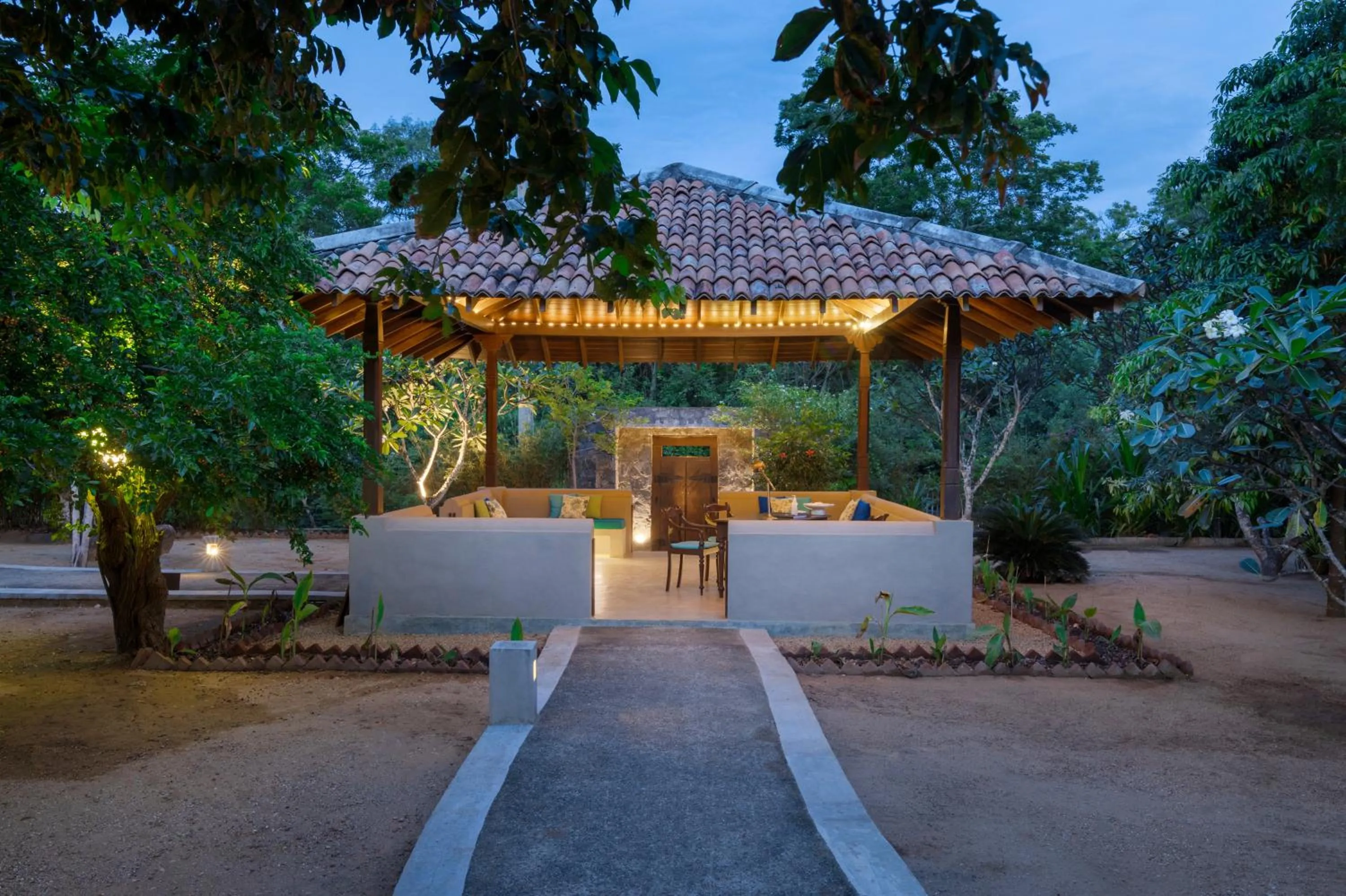 Facade/entrance in Koragaha Lodge - Yala
