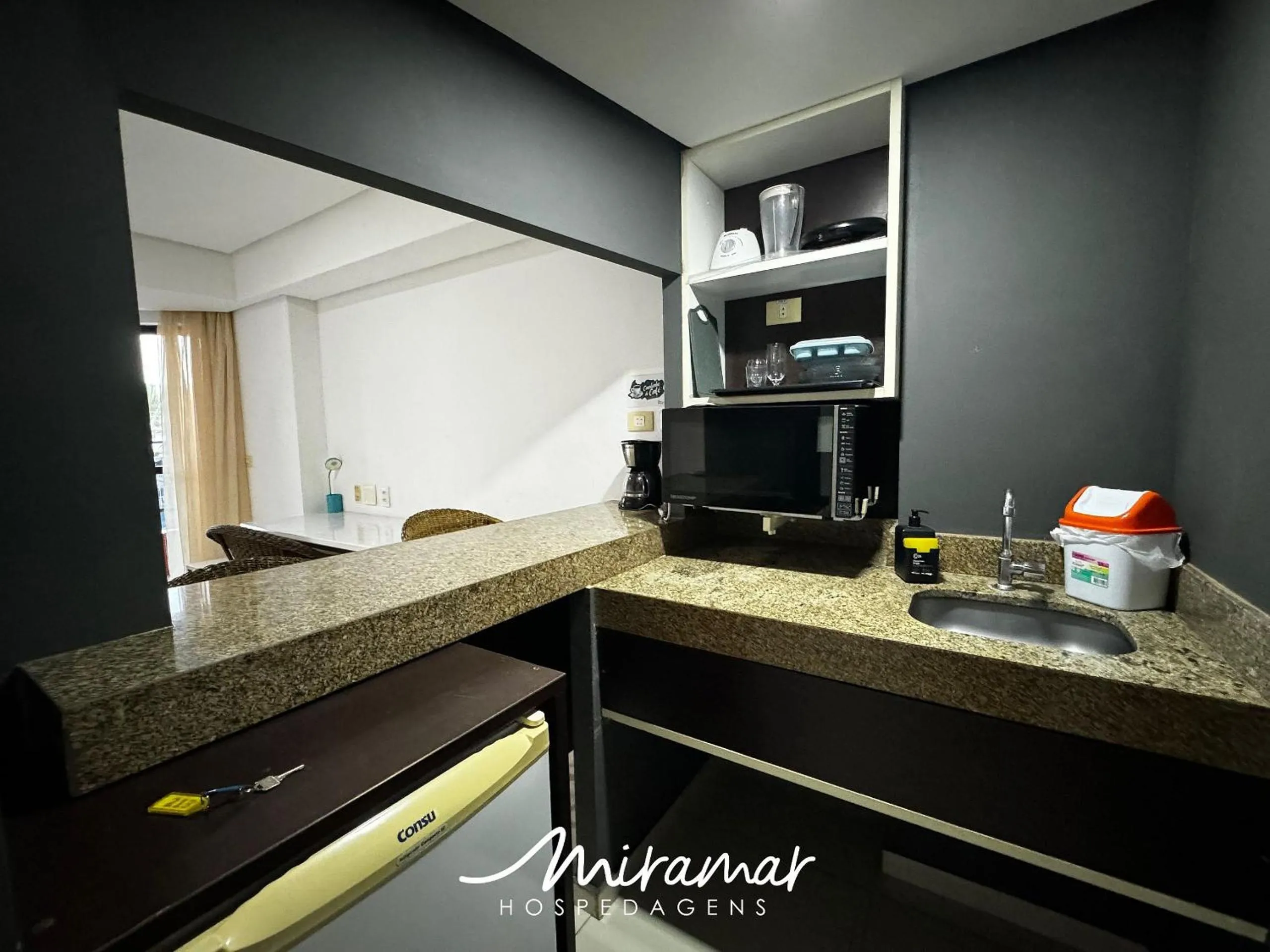 Kitchen or kitchenette in Marinas flat - Cabo Branco
