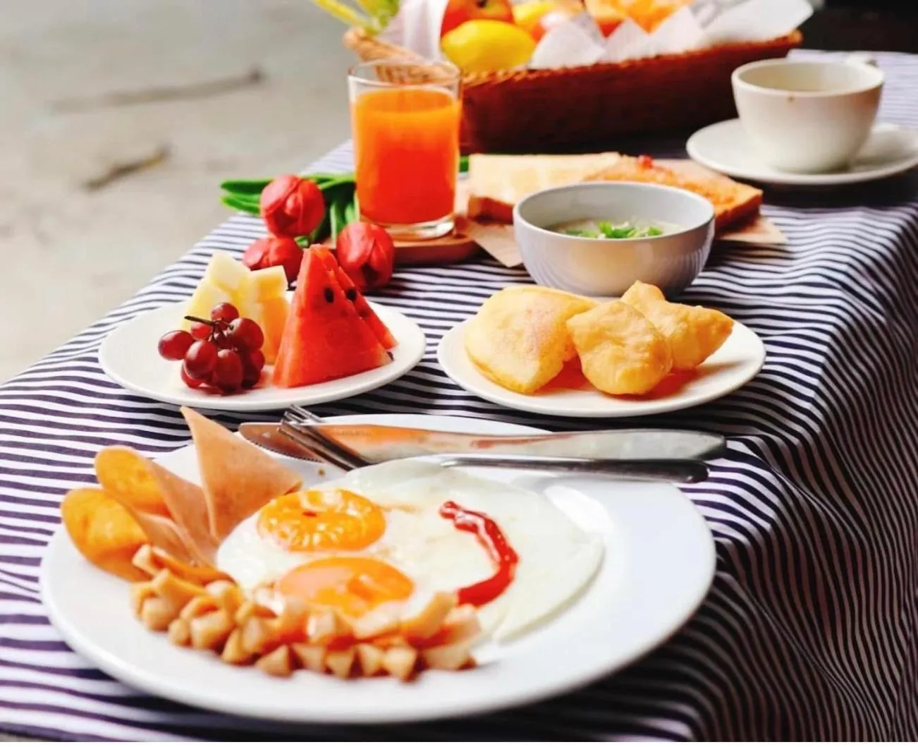 Breakfast in Kathalee Beach Resort