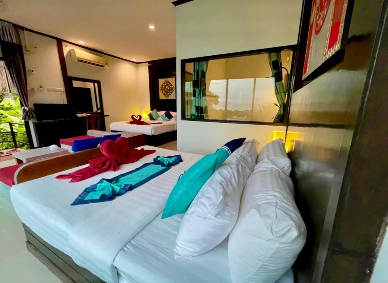 Bed in Kathalee Beach Resort