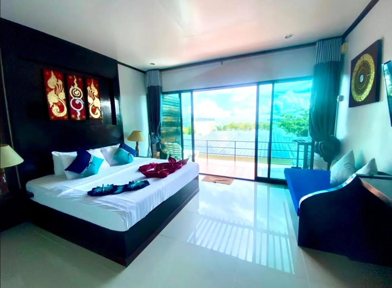 Photo of the whole room, Bed in Kathalee Beach Resort