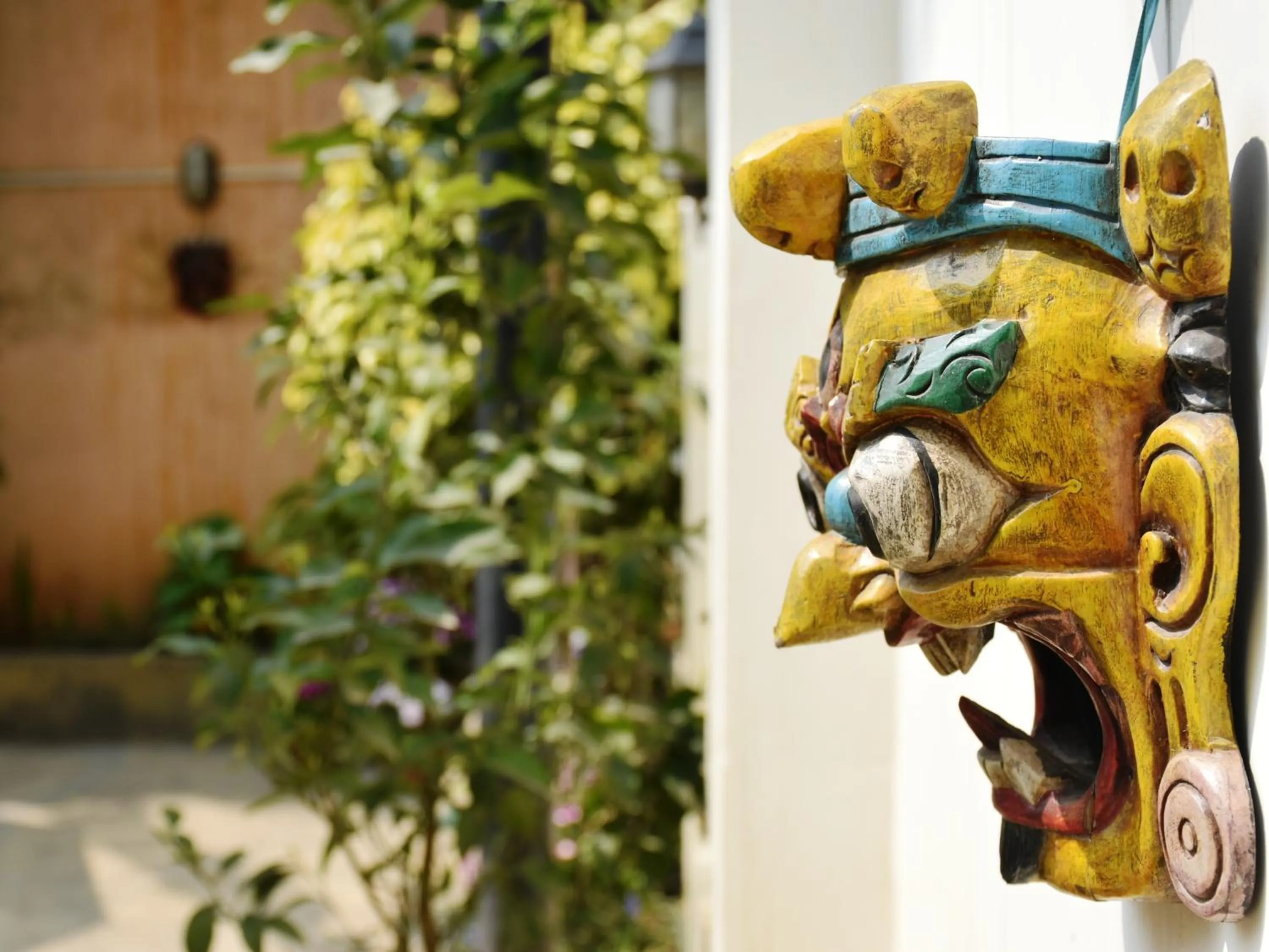 Decorative detail in Shakya House