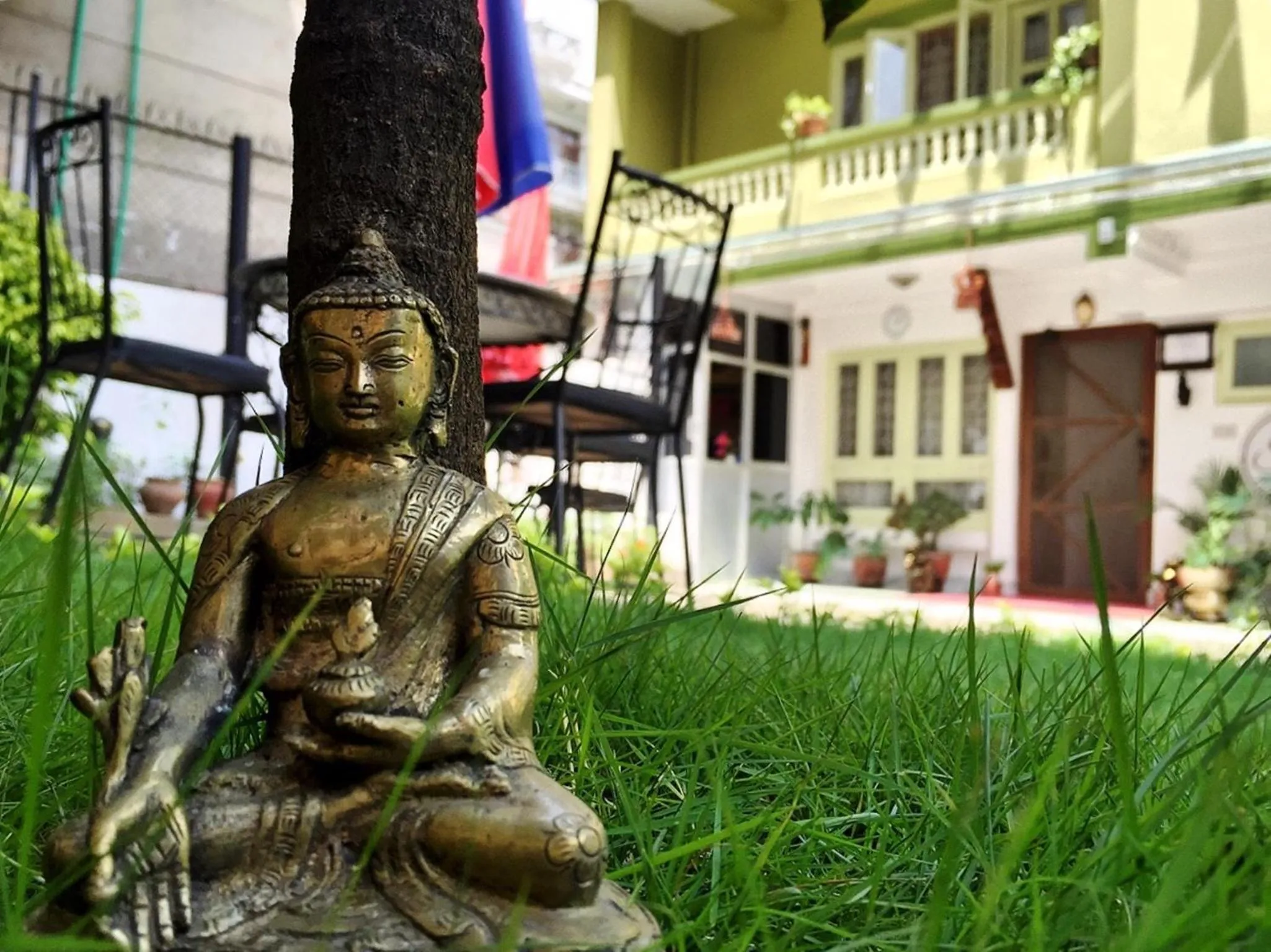 Decorative detail in Shakya House