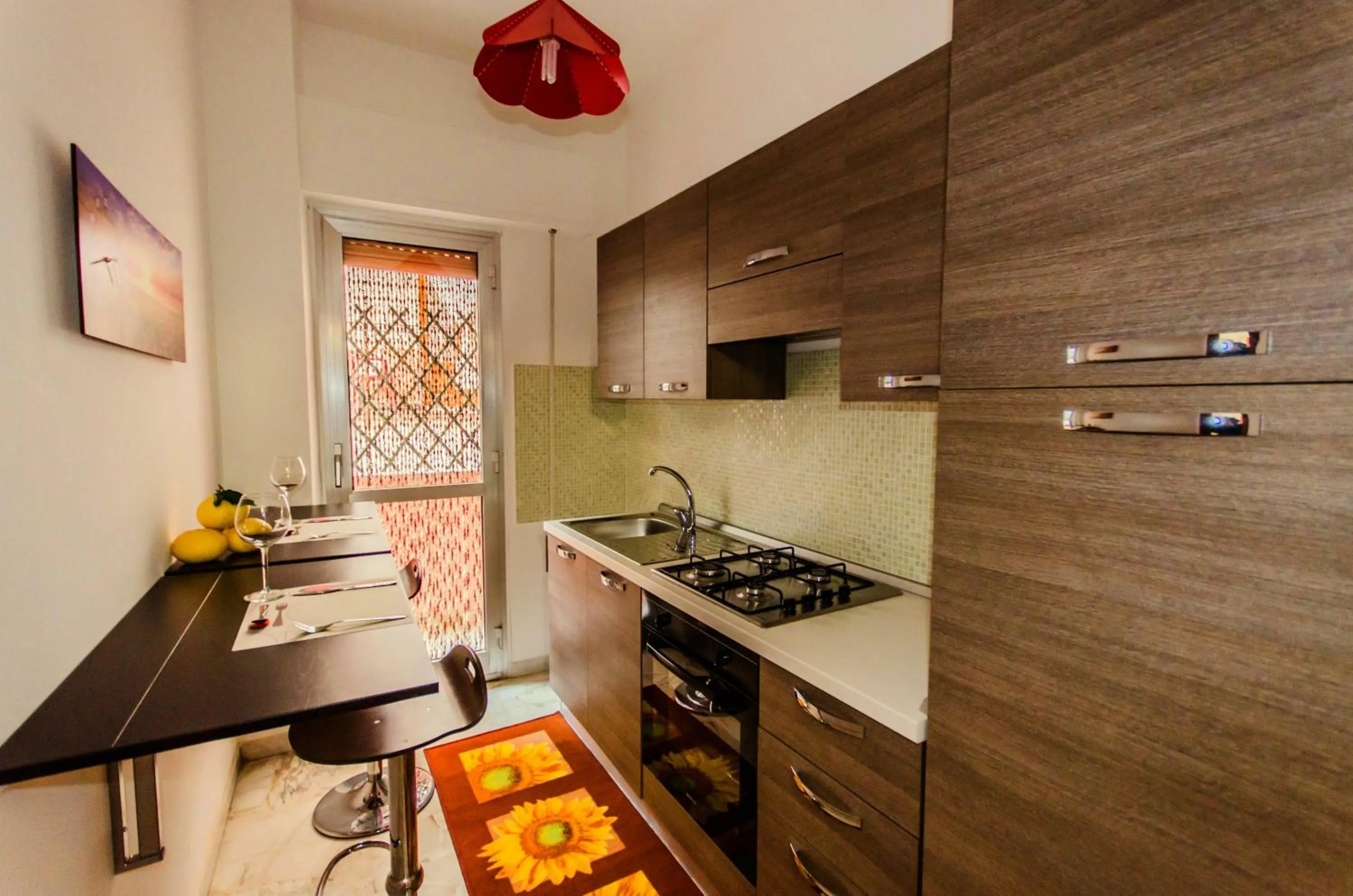 Kitchen or kitchenette in Naxos Sea Holiday Apartments