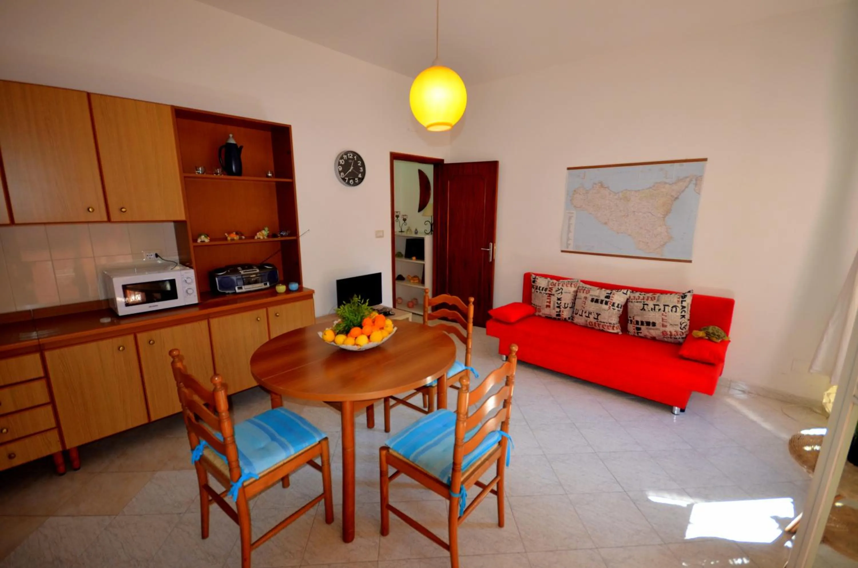 Living room in Naxos Sea Holiday Apartments