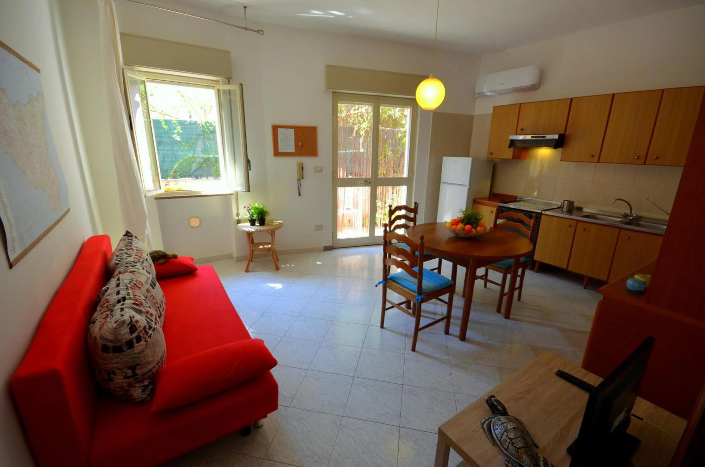 Living room in Naxos Sea Holiday Apartments