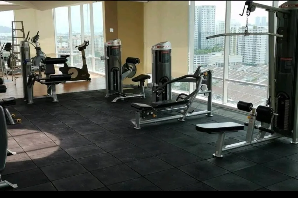 Fitness centre/facilities in Unicorn Fairy Theme 2BR Airport Suite# Straits Intl# Pantai Hospt