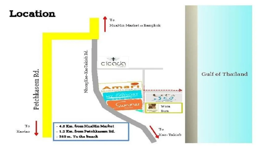 Summer Huahin Condo classic room pool view