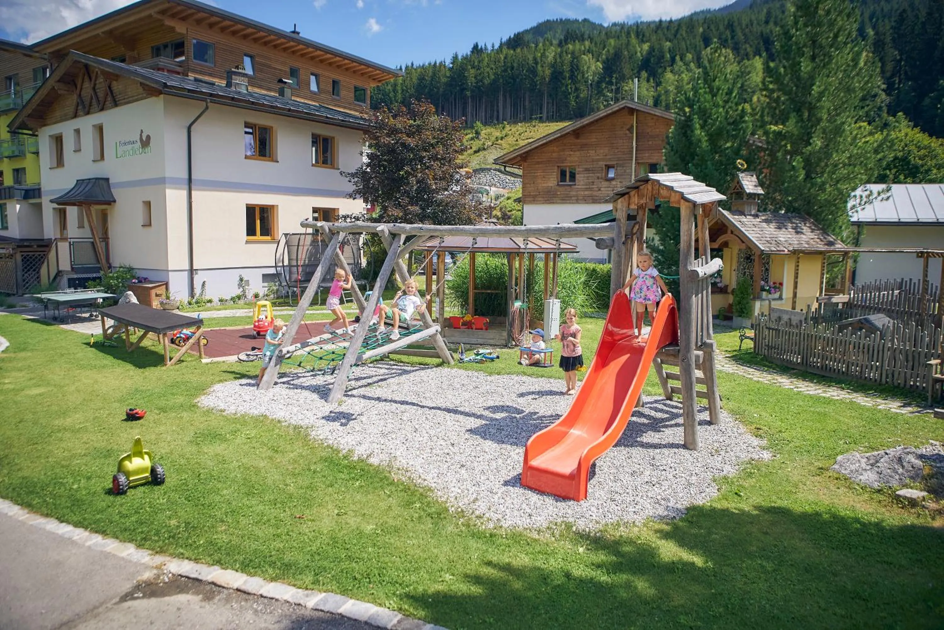 Children play ground in Boutique House happYellow Saalbach