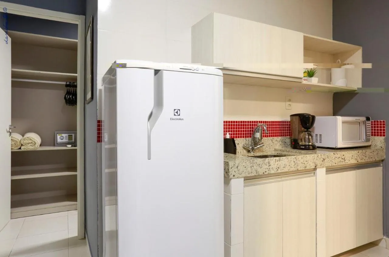 Kitchen or kitchenette in Portofino Hotel Prime