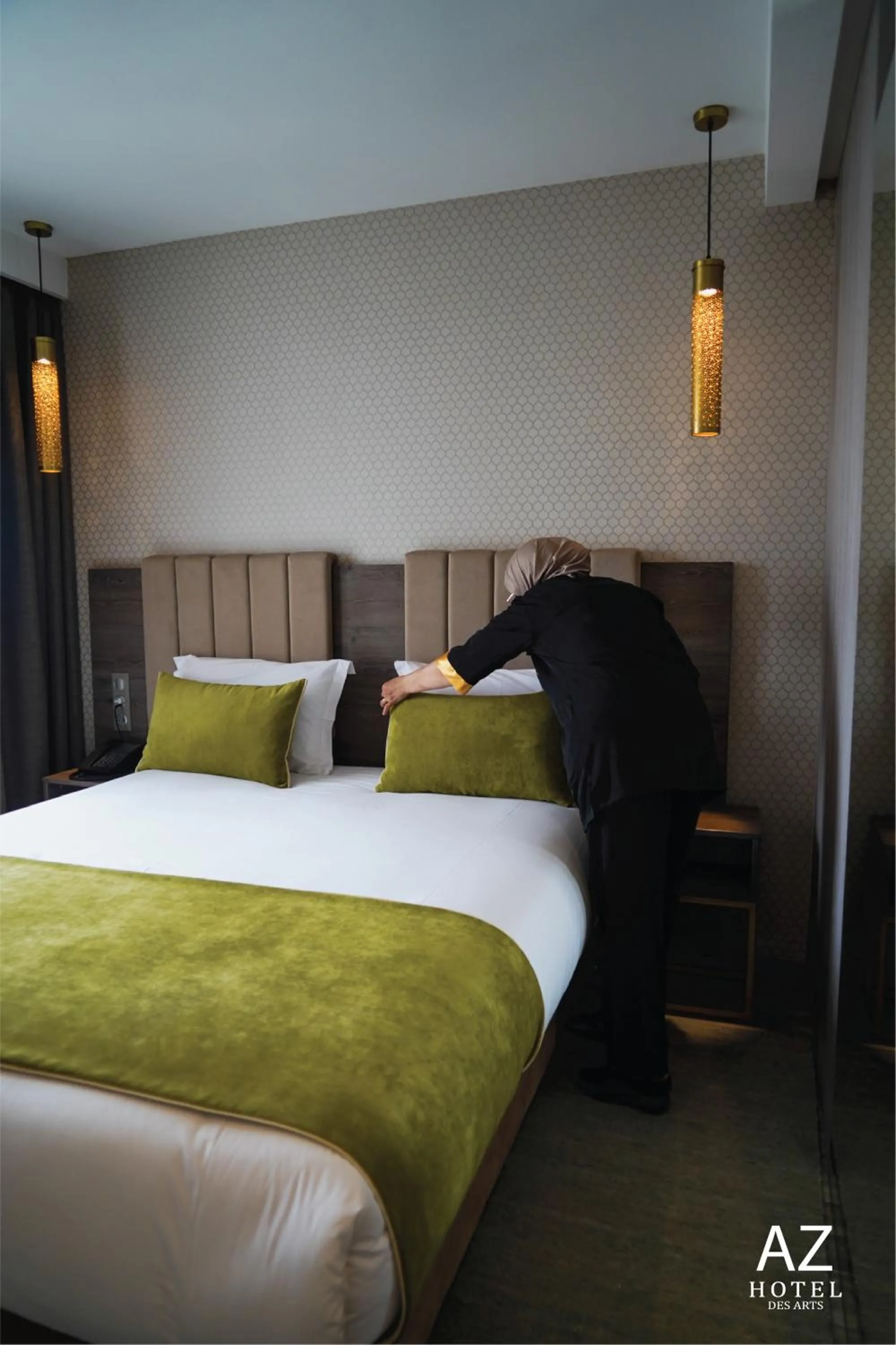 Bed in AZ hôtel des arts