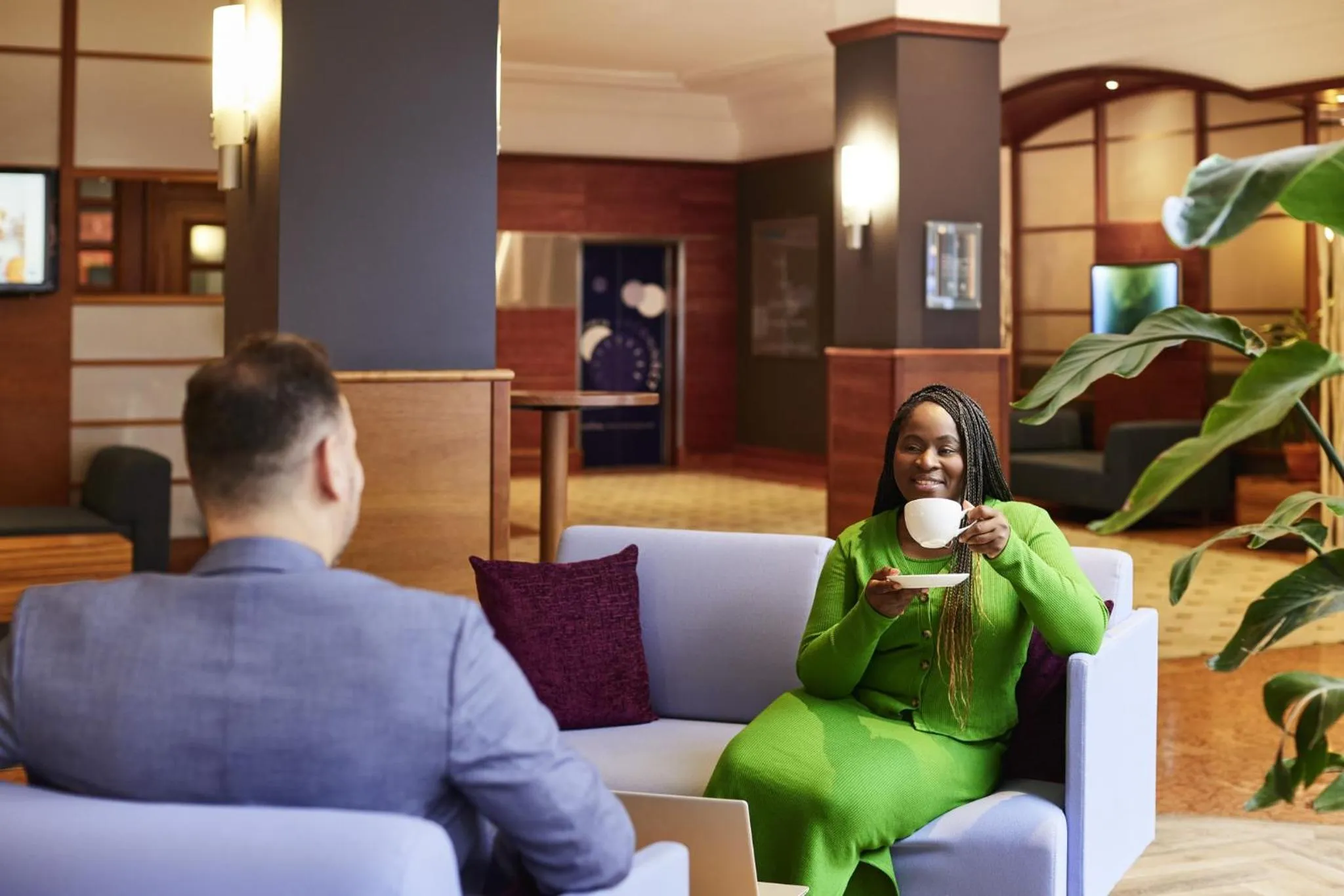 Lobby or reception in Novotel Bristol Centre