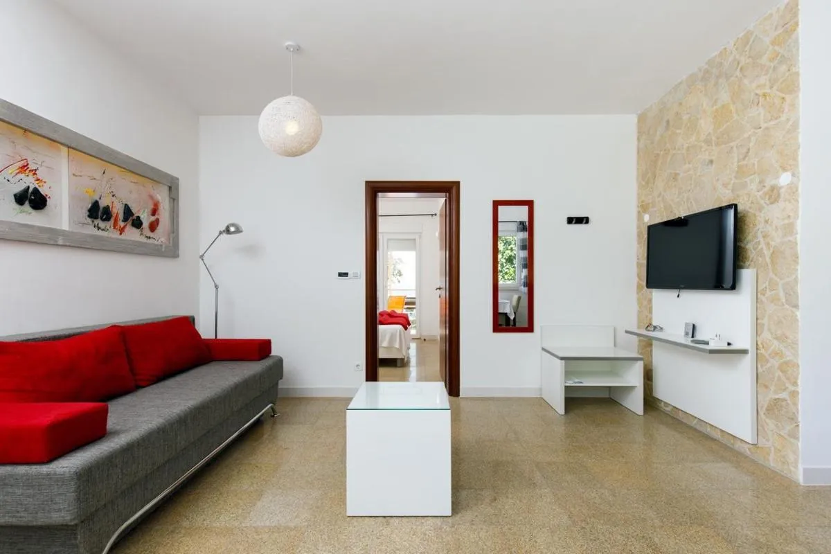 Living room in Ark Beach Apartments