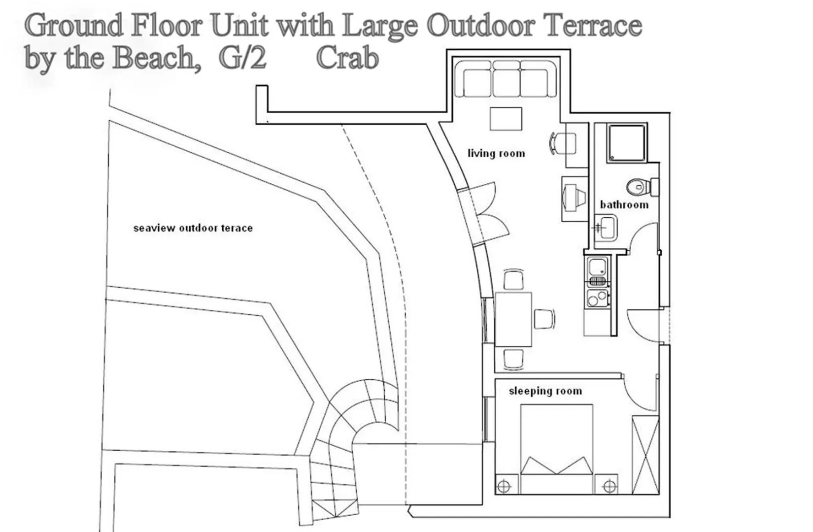 Floor plan in Ark Beach Apartments