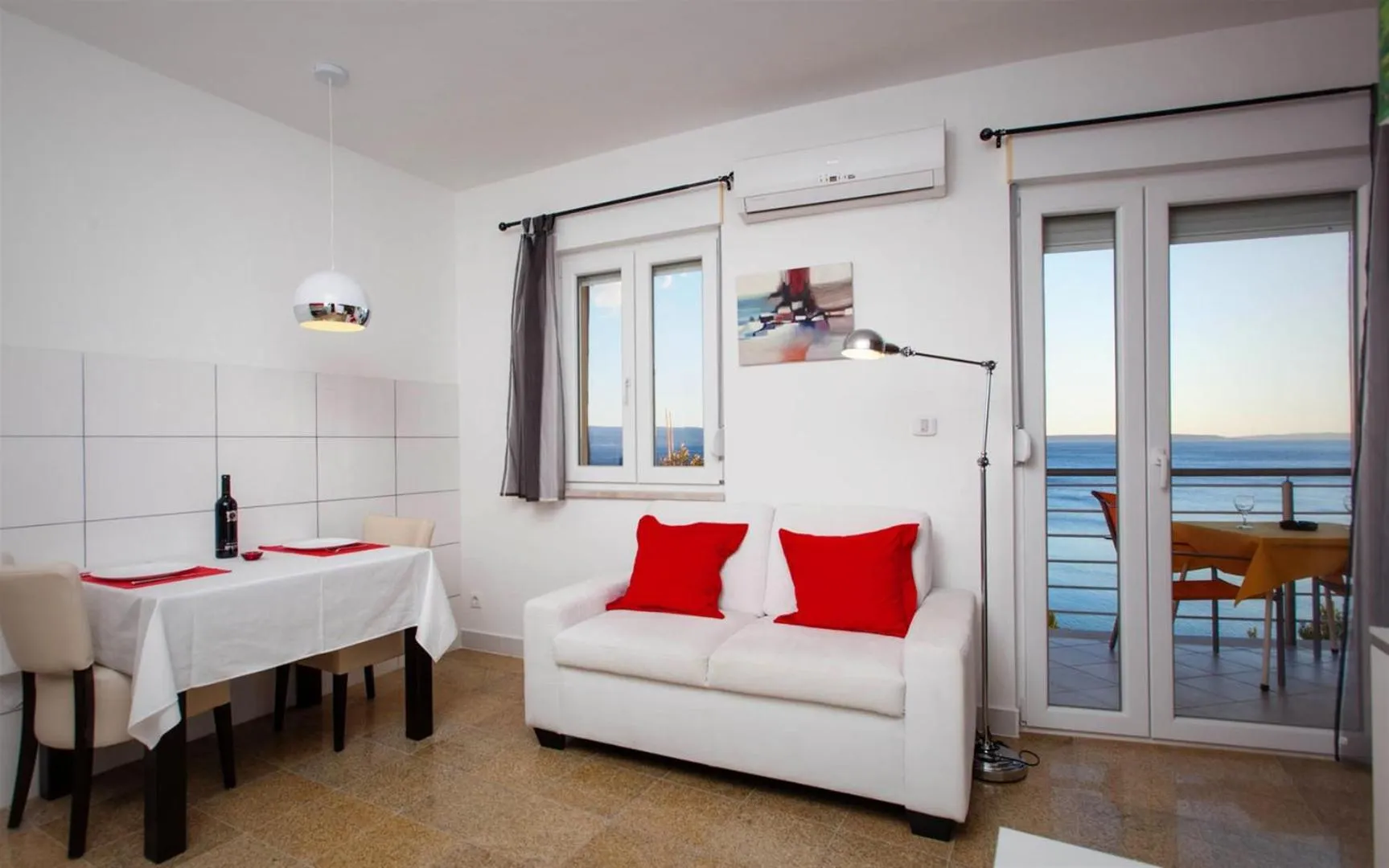 Living room in Ark Beach Apartments