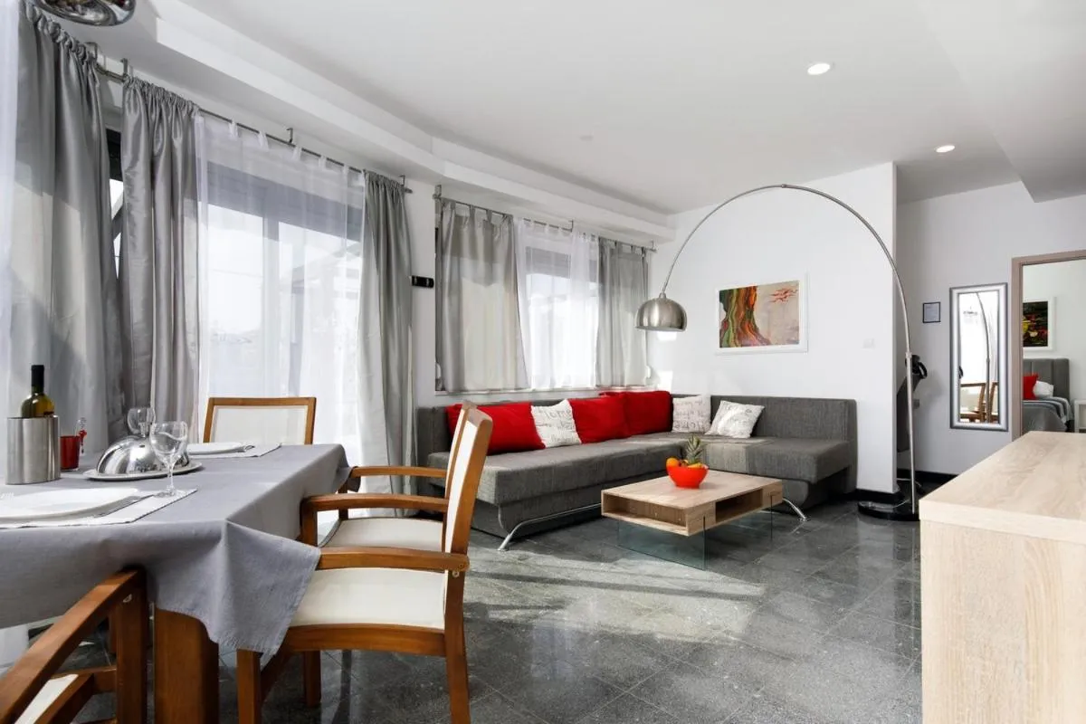 Living room in Ark Beach Apartments