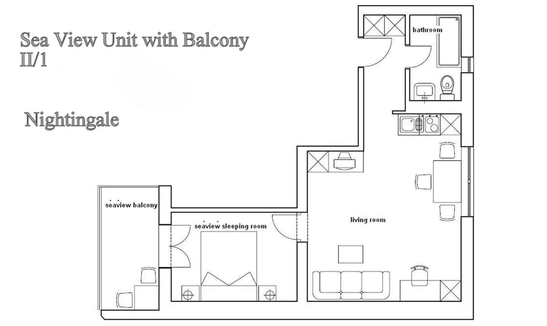 Floor plan in Ark Beach Apartments