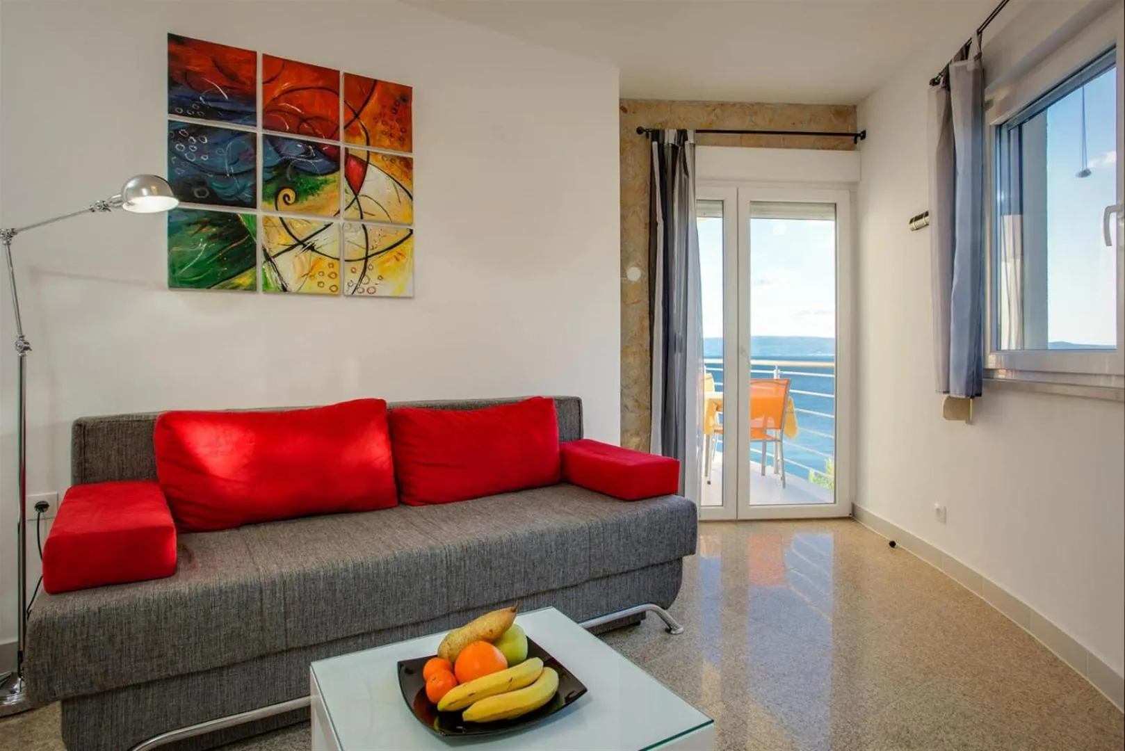 Living room in Ark Beach Apartments