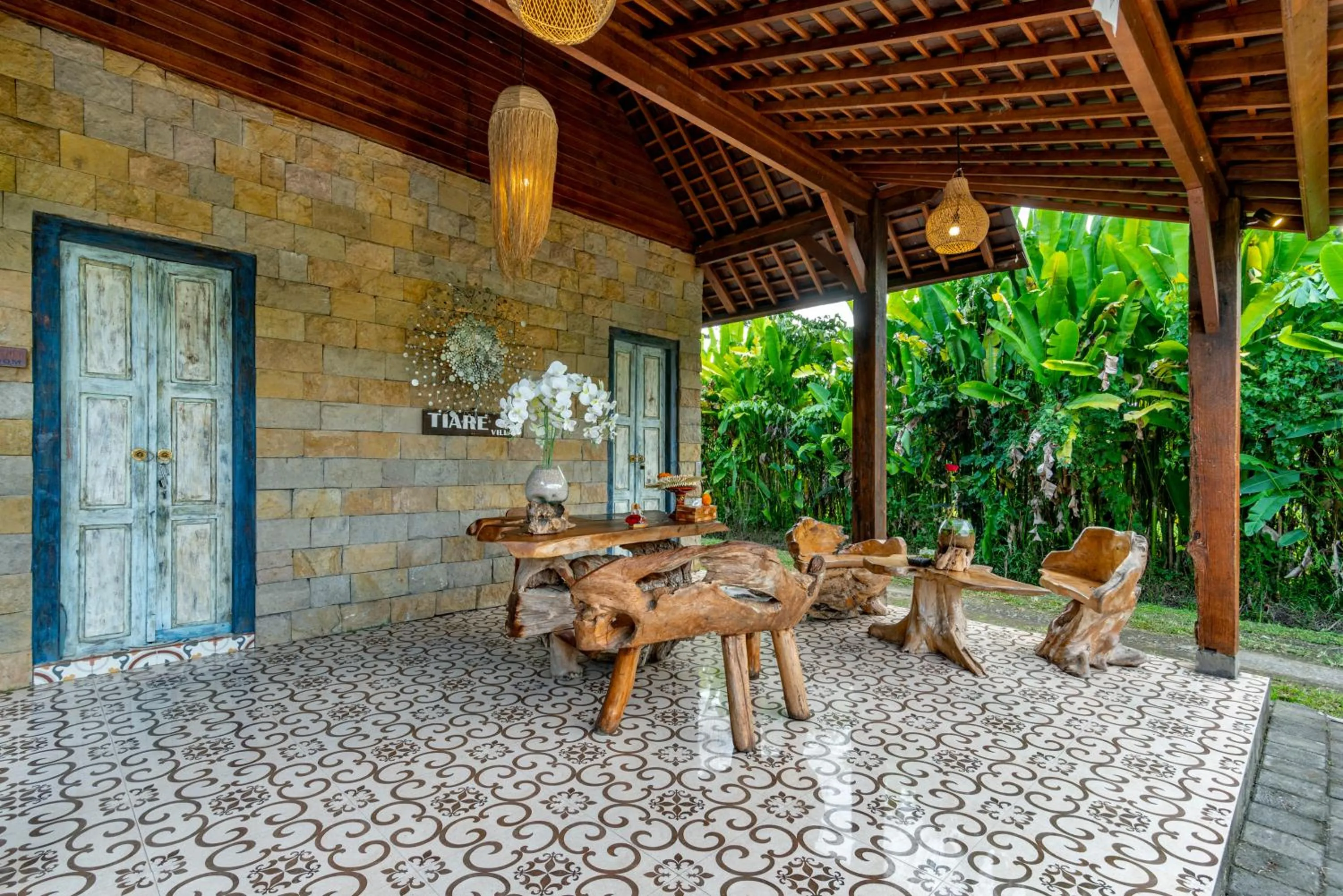 Patio in Tiare Villa Ubud by Dhananjaya Hospitality