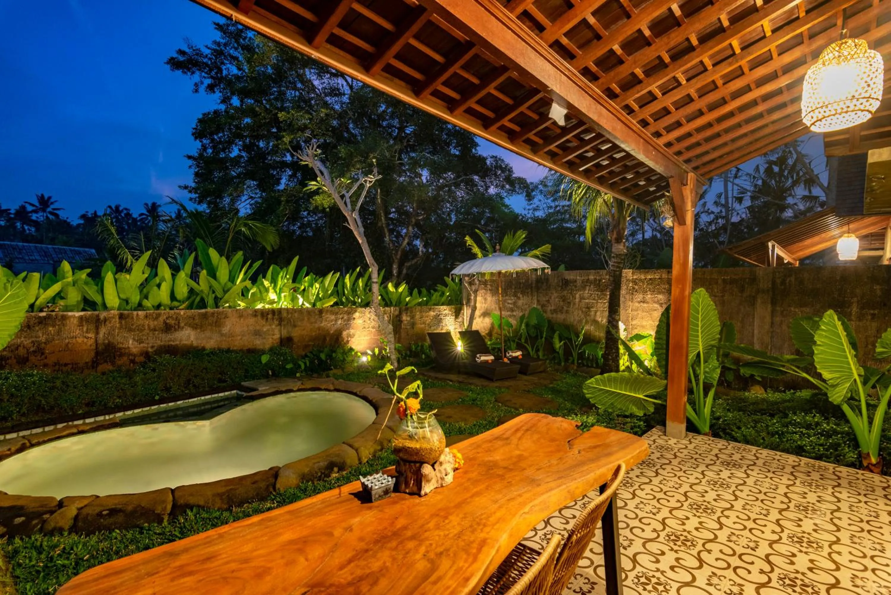Patio in Tiare Villa Ubud by Dhananjaya Hospitality