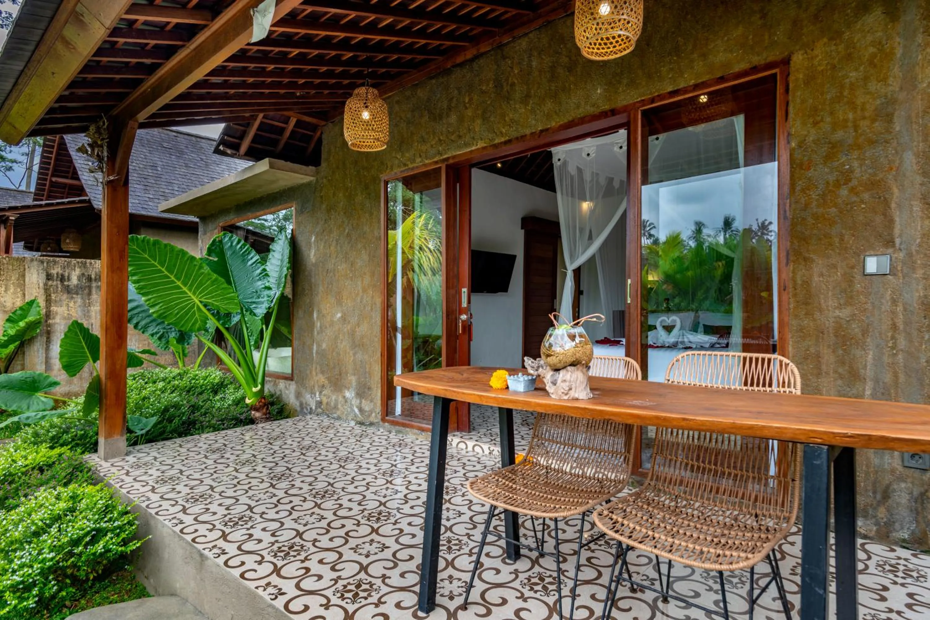 Patio in Tiare Villa Ubud by Dhananjaya Hospitality