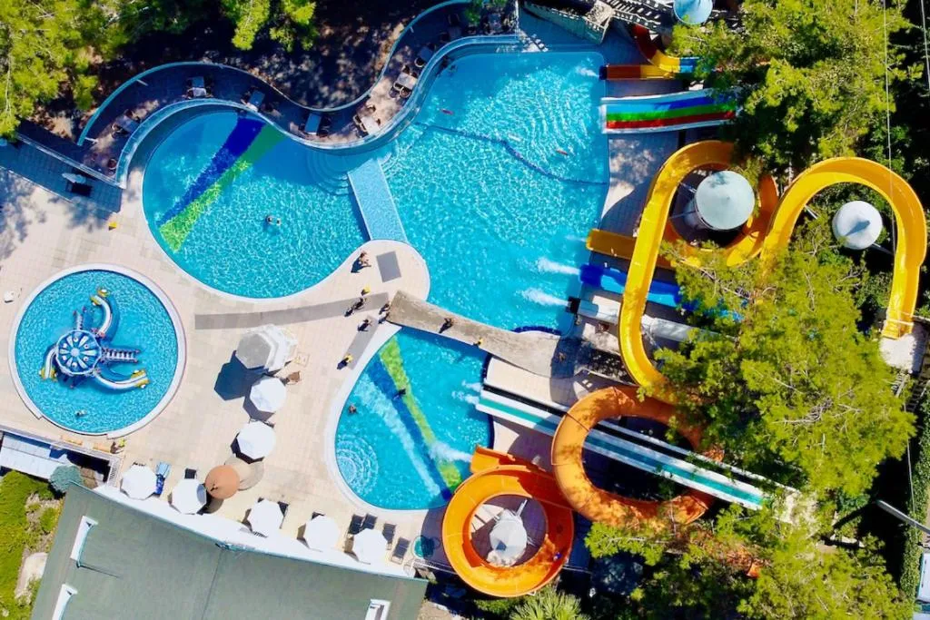 Aqua park in Turunc Resort Hotel