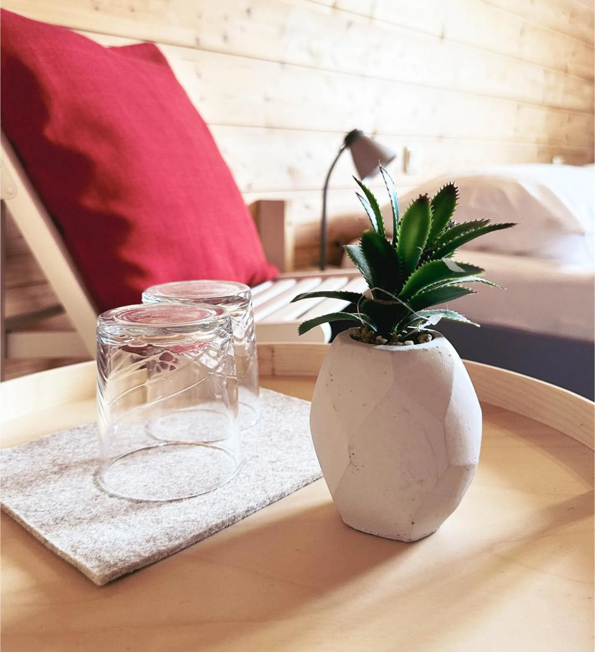 Seating area, Bed in s´Amagmach