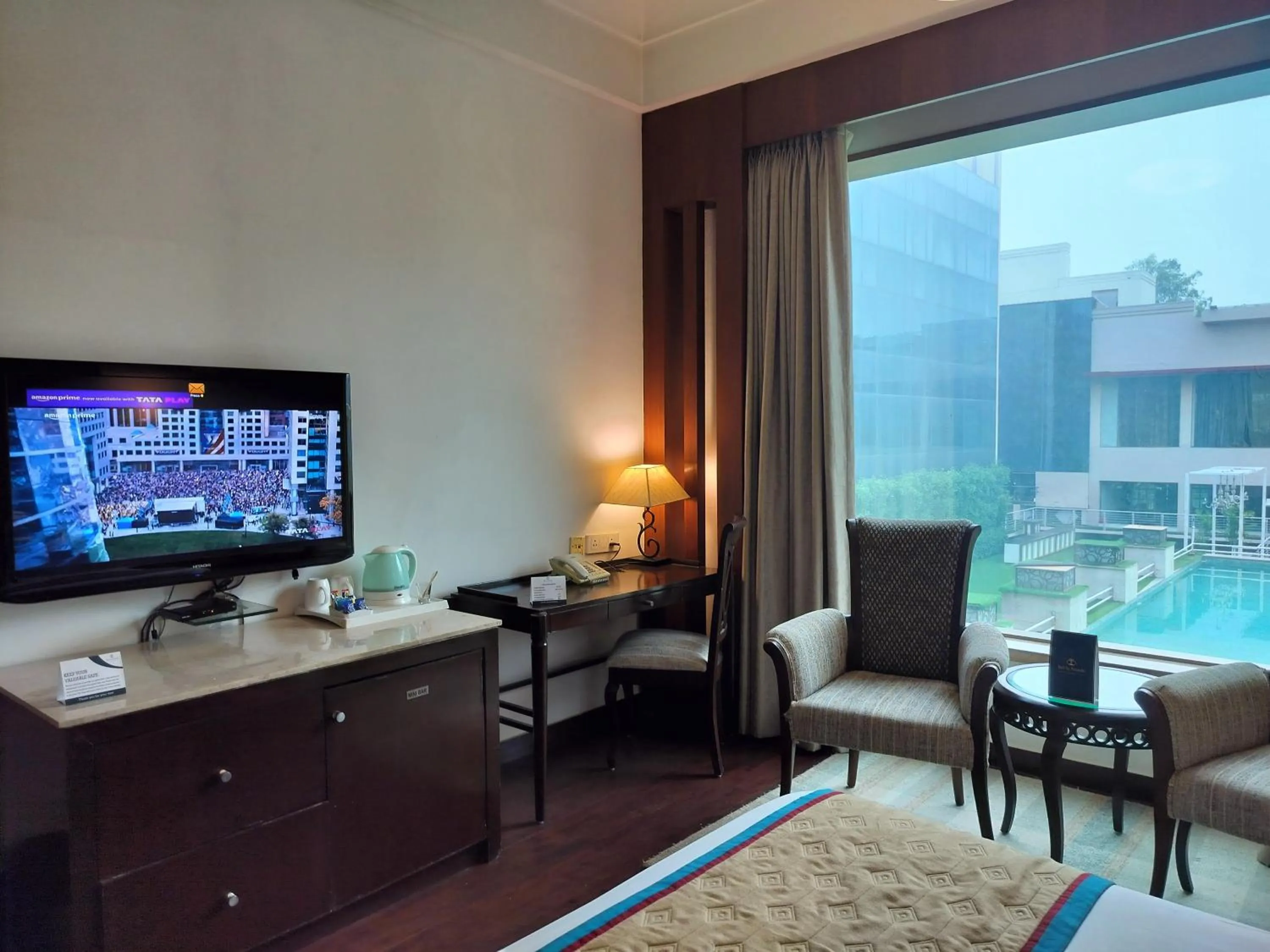 View (from property/room) in Bel-La Monde Hotel NH8 at 6km from IGI Airport Delhi