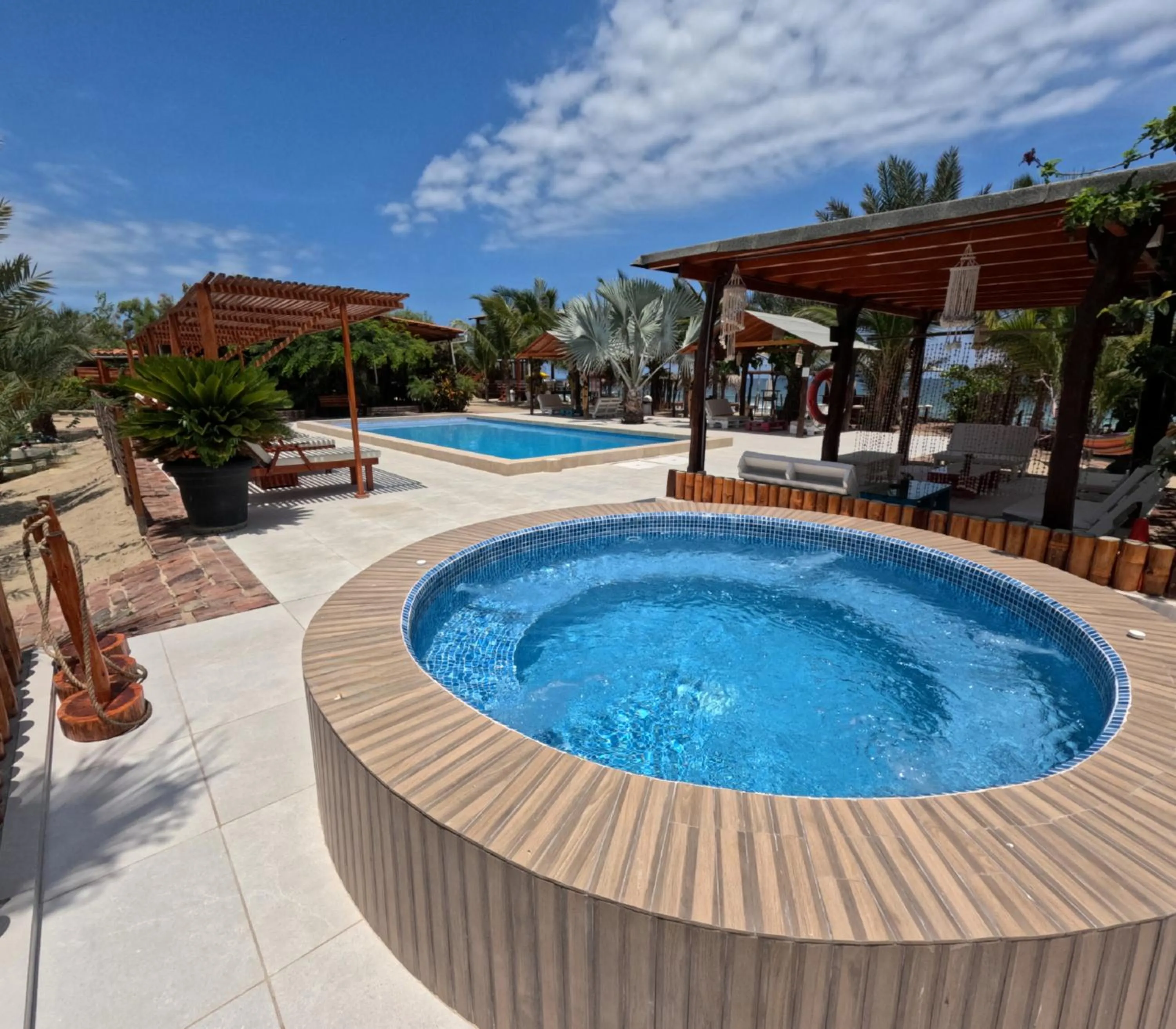 Hot Tub in Hotel Punta del Norte Bungalows