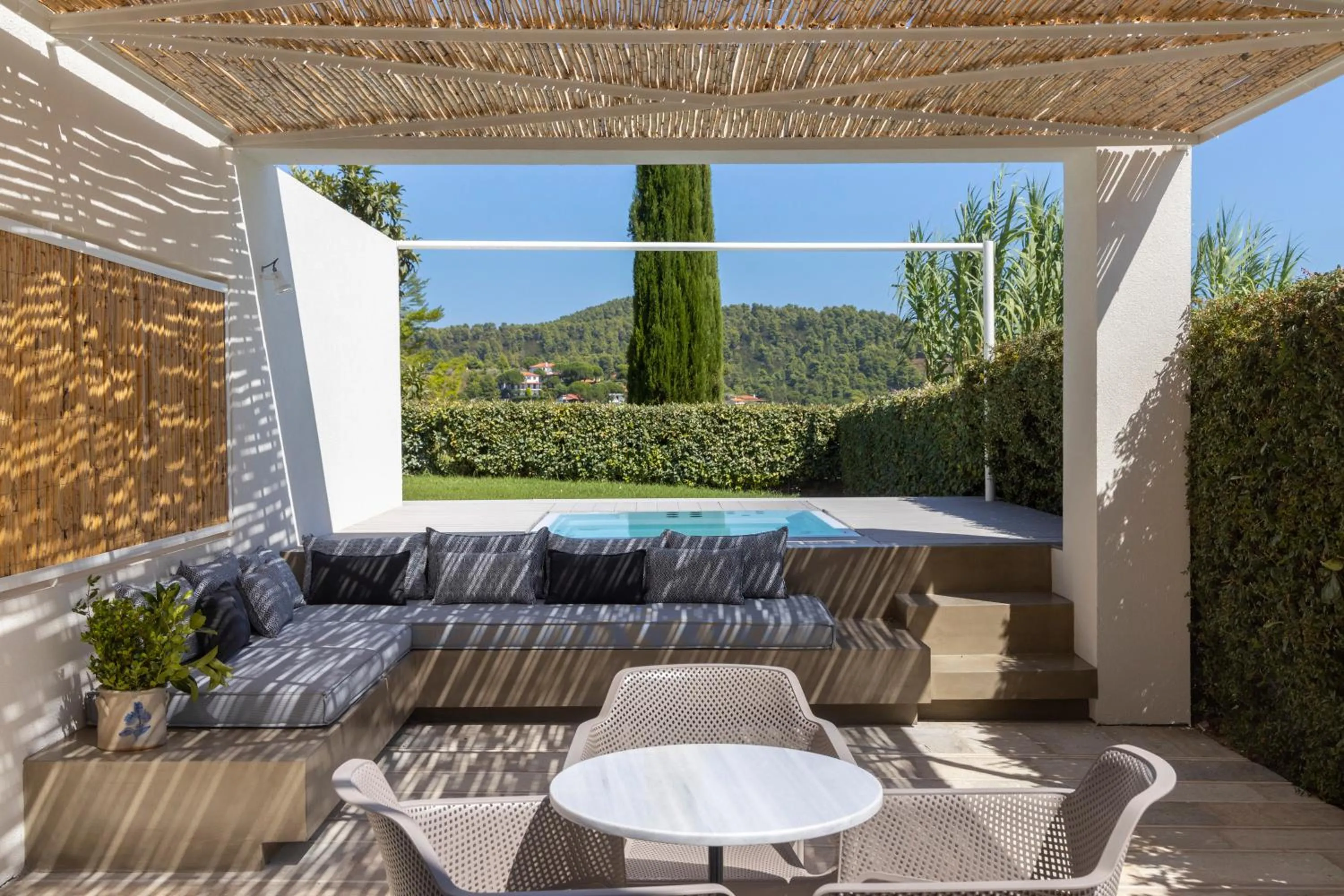 Hot Tub in Atrium Hotel